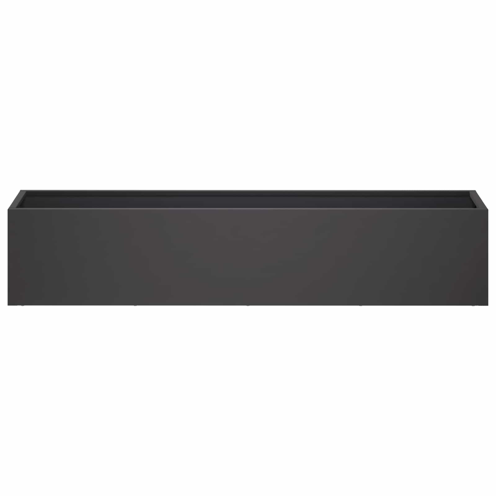 Sodo vazonas Juoda 100 x 20 x 20 cm Šaltai valcuotas plienas Sodo vazonas Juoda 100 x 20 x 20 cm Šaltai valcuotas plienas - Image 4