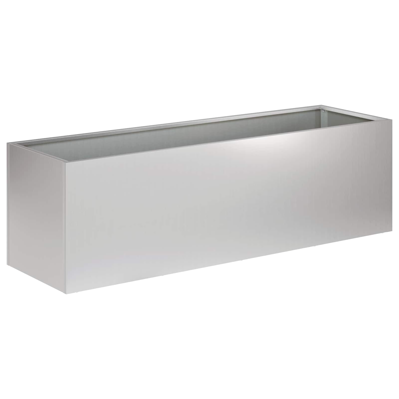 Sodo vazonas Sidabrinė 80 x 30 x 30 cm Galvanizuotas plienas Sodo vazonas Sidabrinė 80 x 30 x 30 cm Galvanizuotas plienas - Image 3