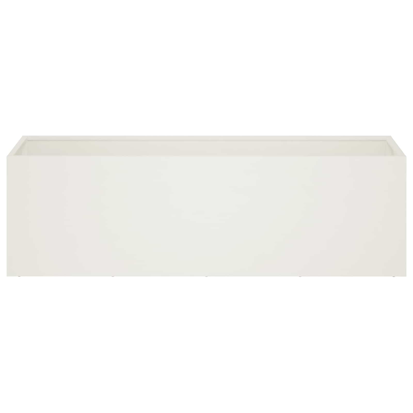 Sodo vazonas 2 vnt. Balta 100 x 30 x 30 cm Sodo vazonas 2 vnt. Balta 100 x 30 x 30 cm - Image 5
