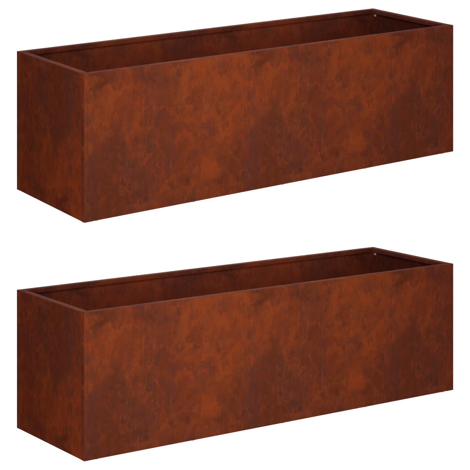Sodo vazonas 2 vnt. Rūdijanti 100 x 30 x 30 cm Sodo vazonas 2 vnt. Rūdijanti 100 x 30 x 30 cm - Image 3