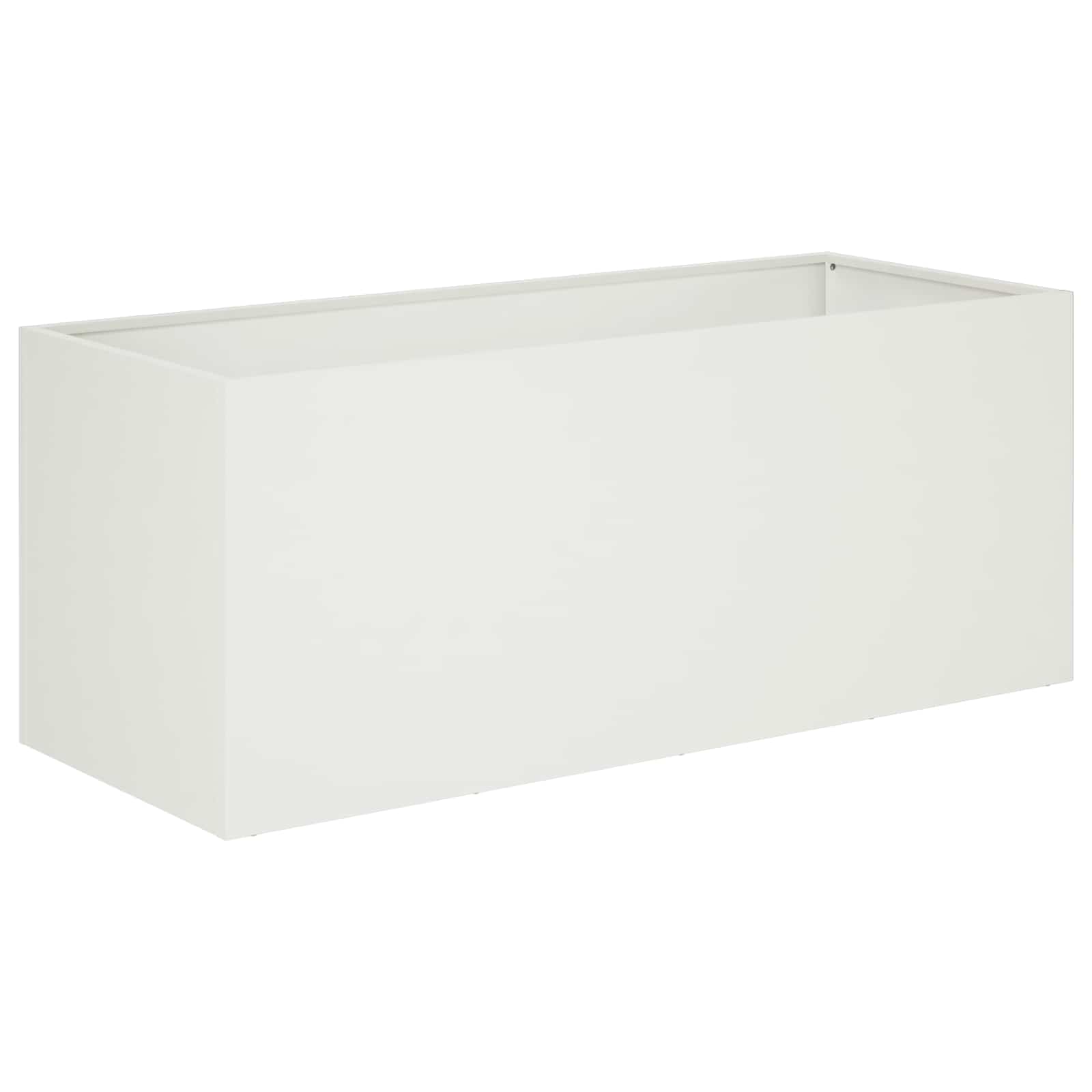 Sodo vazonas 2 vnt. Balta 80 x 40 x 40 cm Sodo vazonas 2 vnt. Balta 80 x 40 x 40 cm - Image 4