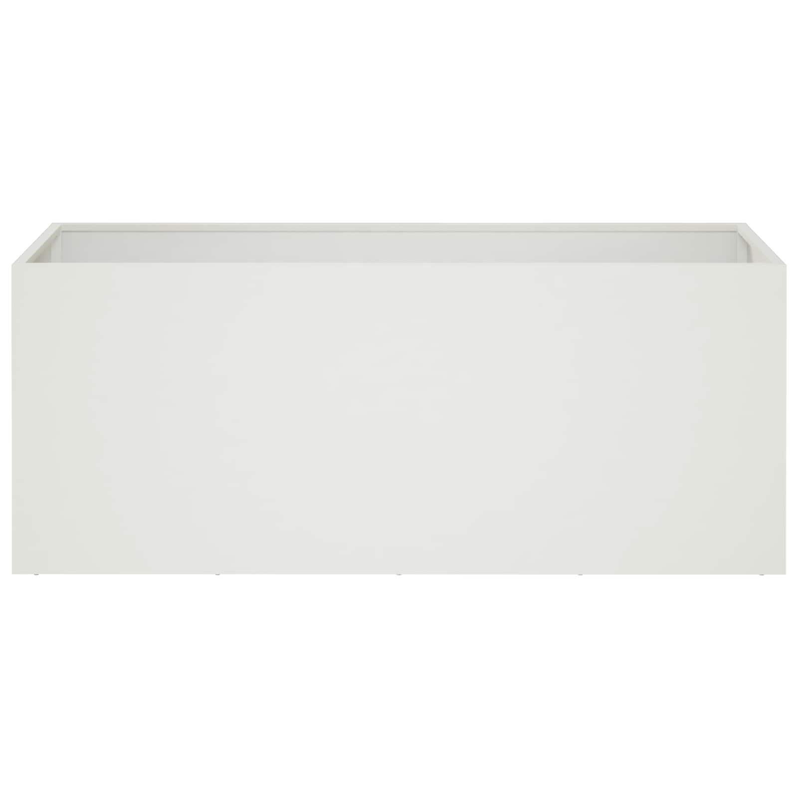 Sodo vazonas 2 vnt. Balta 80 x 40 x 40 cm Sodo vazonas 2 vnt. Balta 80 x 40 x 40 cm - Image 5