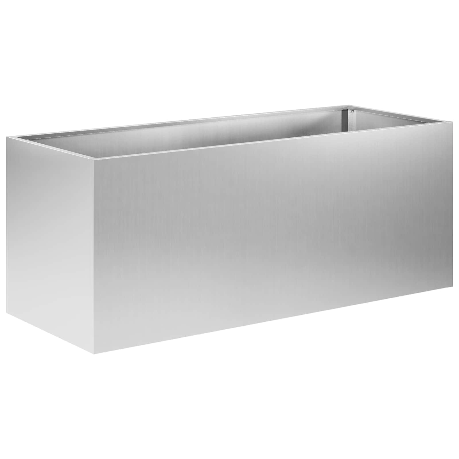 Sodo vazonas Sidabrinė 80 x 40 x 40 cm Galvanizuotas plienas Sodo vazonas Sidabrinė 80 x 40 x 40 cm Galvanizuotas plienas - Image 3