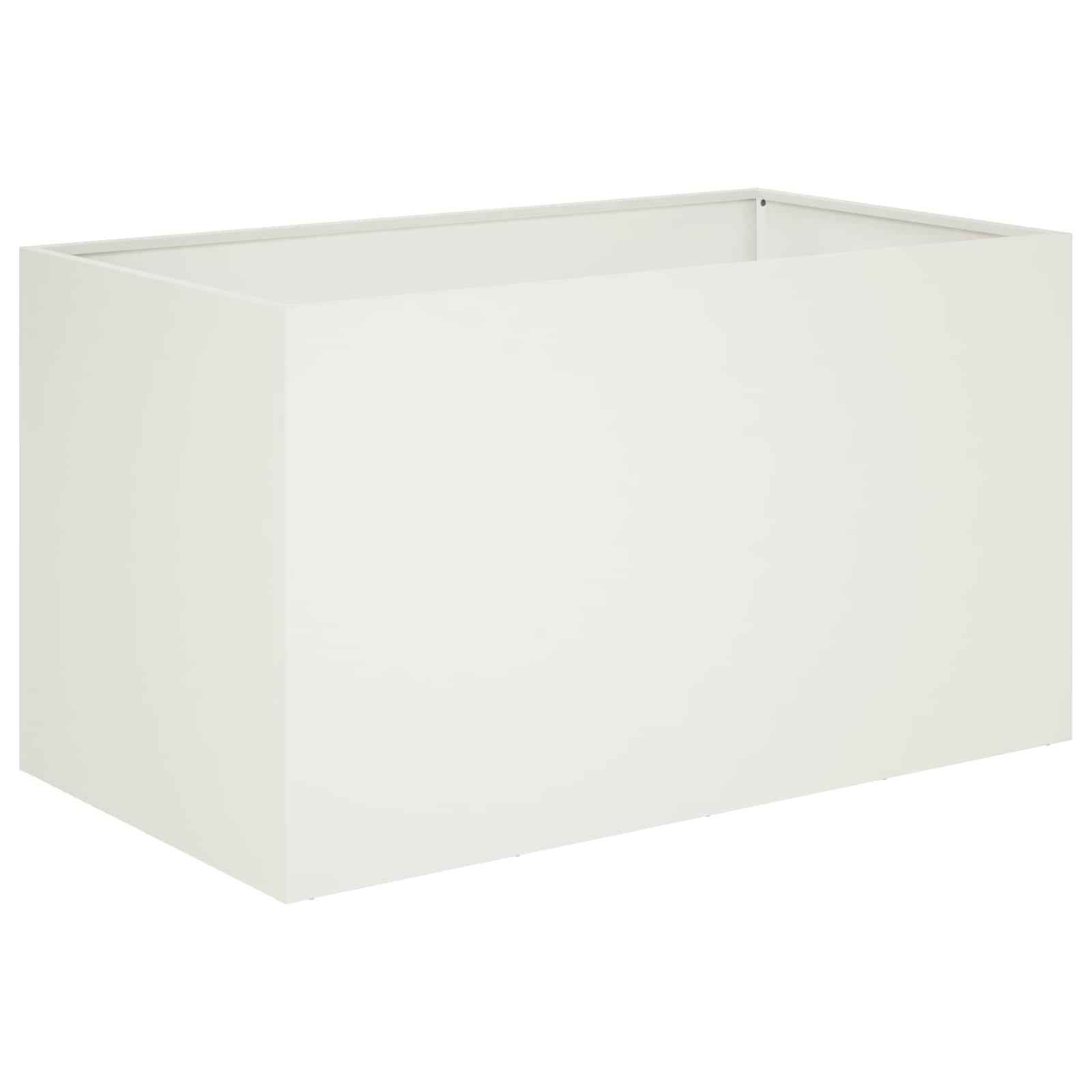Sodo vazonas 2 vnt. Balta 80 x 50 x 50 cm Sodo vazonas 2 vnt. Balta 80 x 50 x 50 cm - Image 4