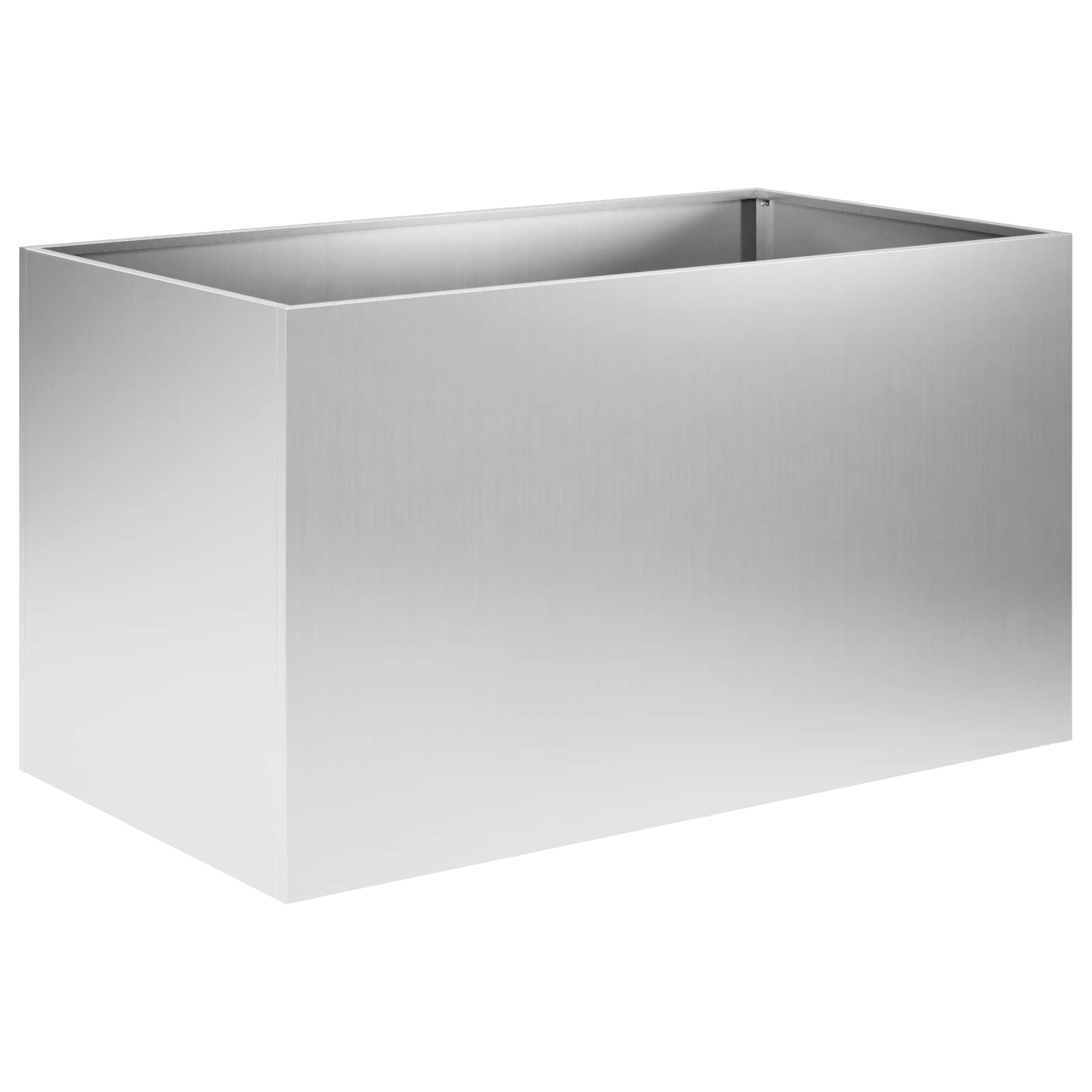 Sodo vazonas Sidabrinė 80 x 50 x 50 cm Galvanizuotas plienas Sodo vazonas Sidabrinė 80 x 50 x 50 cm Galvanizuotas plienas - Image 3