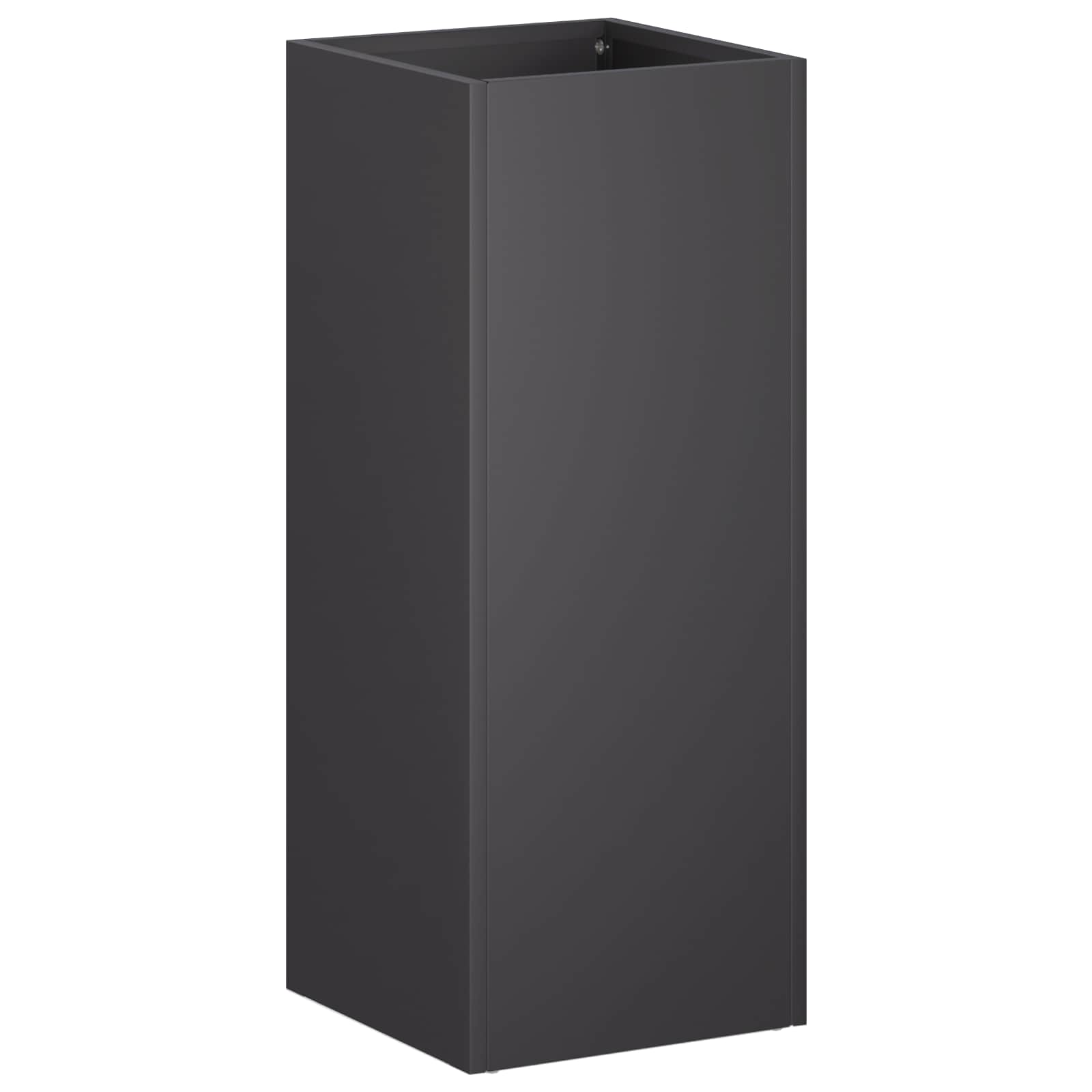 Sodo vazonas Juoda 20 x 20 x 40 cm Šaltai valcuotas plienas Sodo vazonas Juoda 20 x 20 x 40 cm Šaltai valcuotas plienas - Image 3