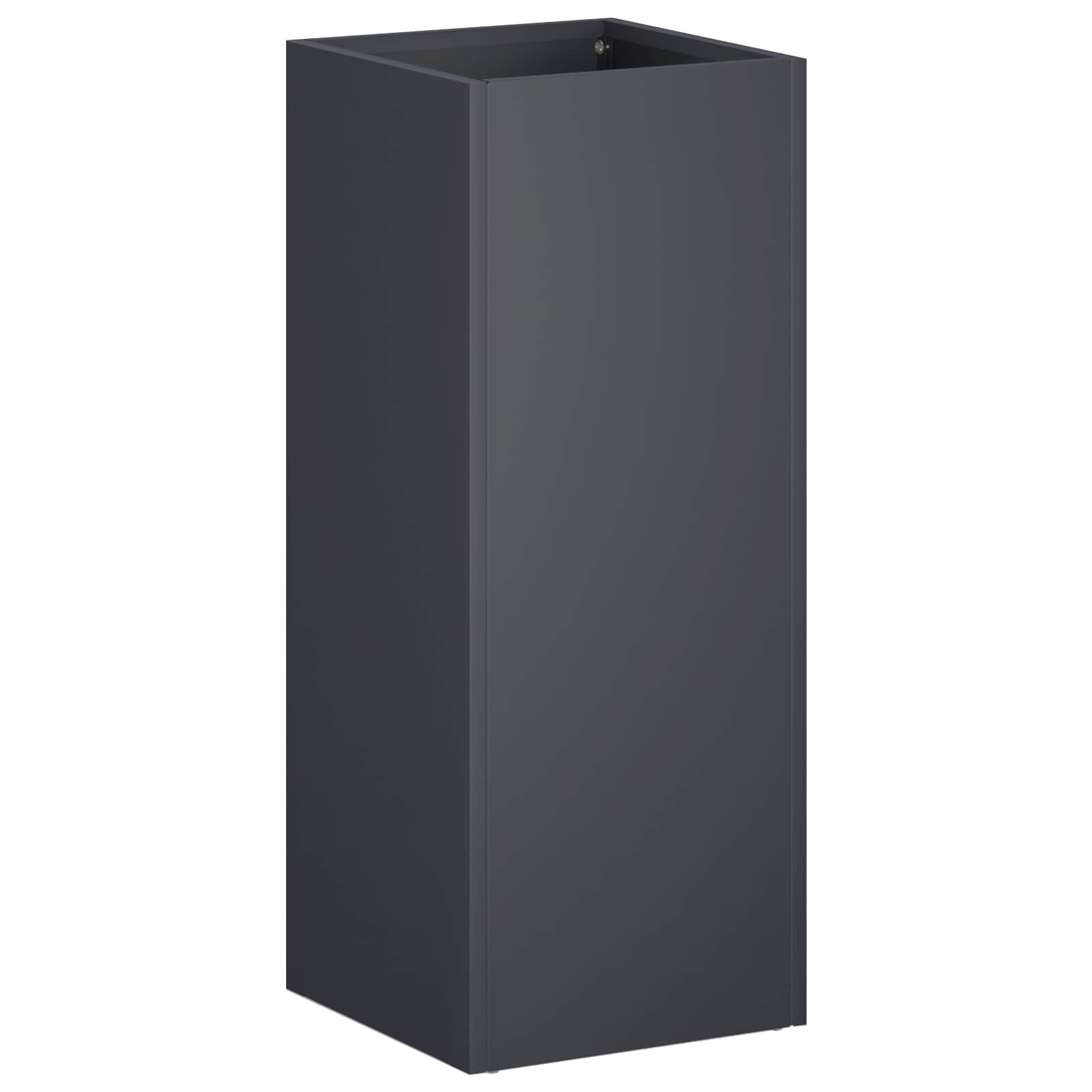 Sodo vazonas Antracito 20 x 20 x 40 cm Šaltai valcuotas plienas Sodo vazonas Antracito 20 x 20 x 40 cm Šaltai valcuotas plienas - Image 3