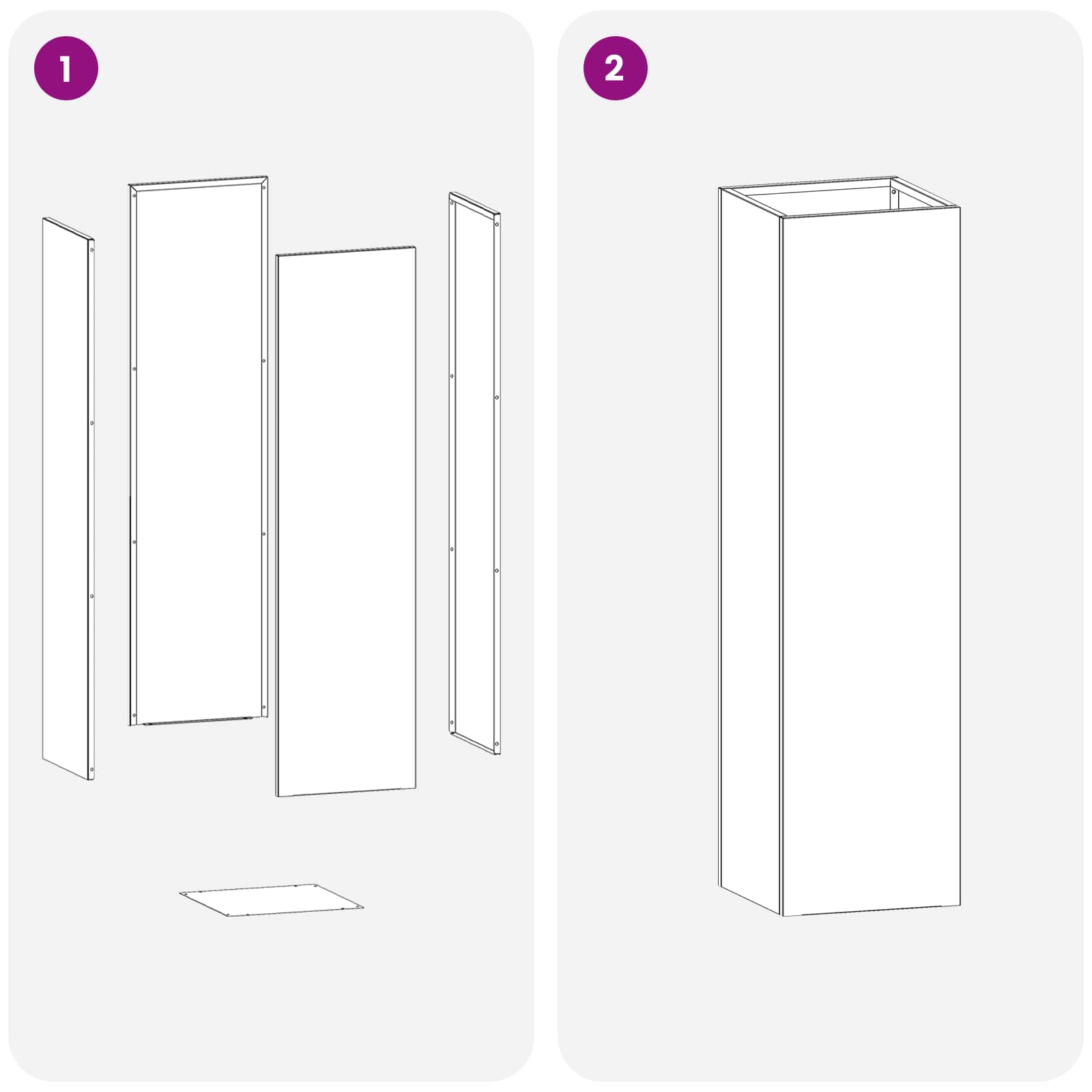 Sodo vazonas Juoda 20 x 20 x 75 cm Šaltai valcuotas plienas Sodo vazonas Juoda 20 x 20 x 75 cm Šaltai valcuotas plienas - Image 7