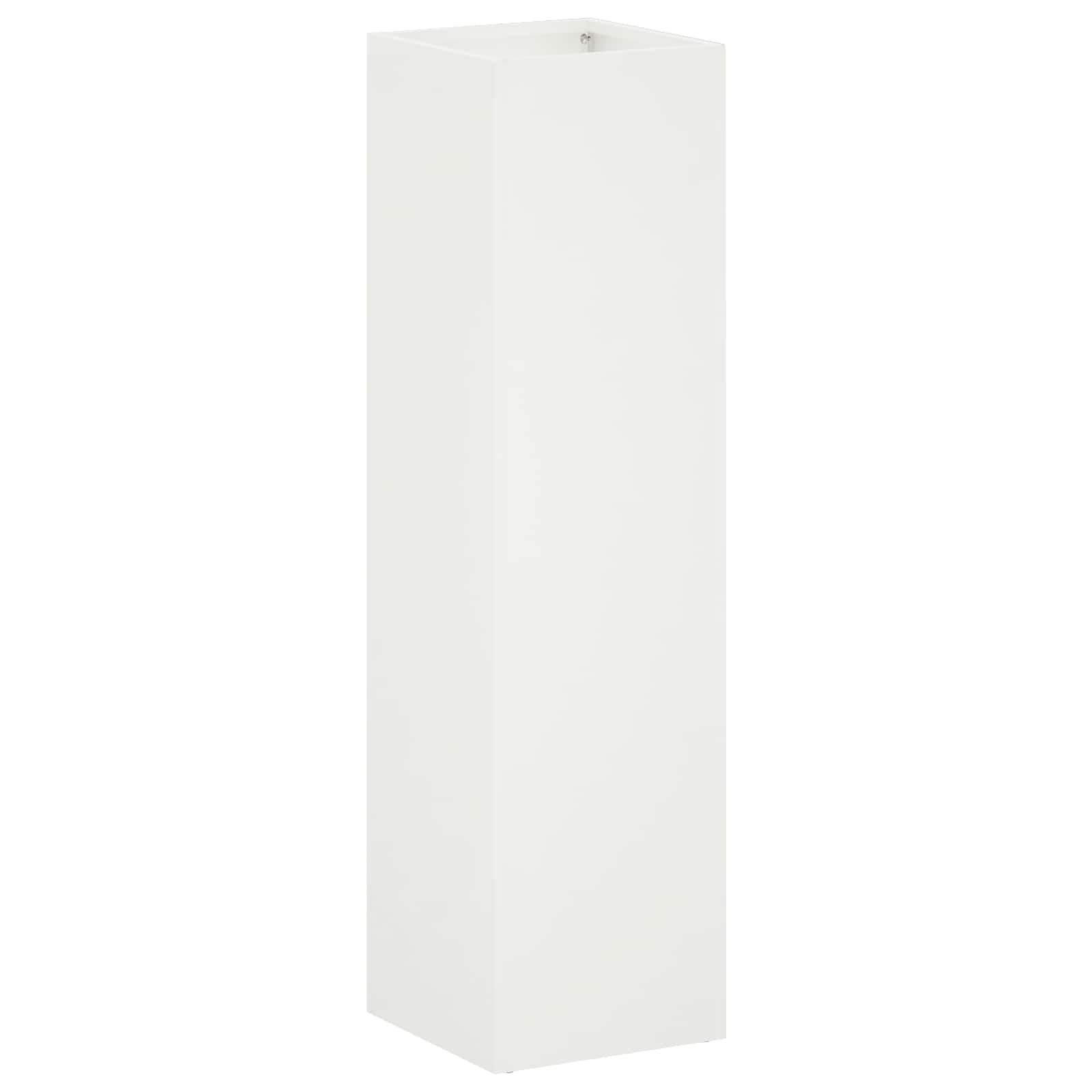 Sodo vazonas Balta 20 x 20 x 75 cm Šaltai valcuotas plienas Sodo vazonas Balta 20 x 20 x 75 cm Šaltai valcuotas plienas - Image 3