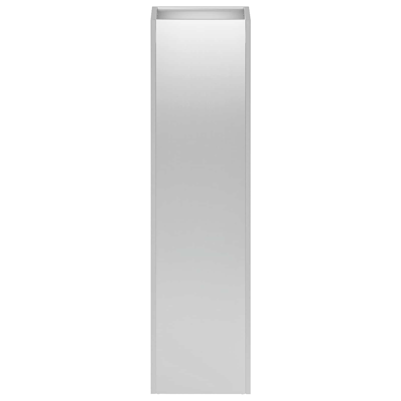 Sodo vazonas Sidabrinė 20 x 20 x 75 cm Galvanizuotas plienas Sodo vazonas Sidabrinė 20 x 20 x 75 cm Galvanizuotas plienas - Image 4