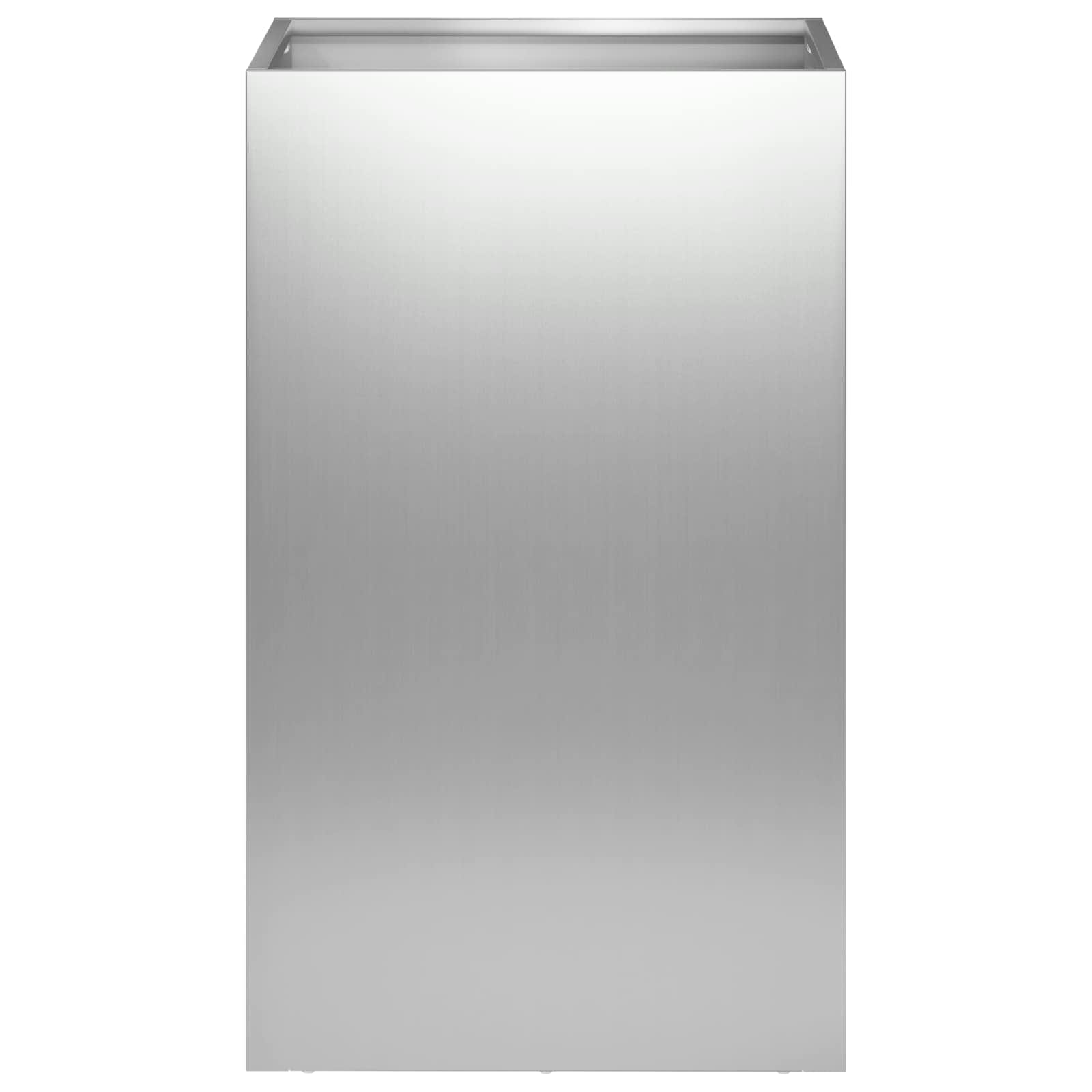 Sodo vazonas Sidabrinė 30 x 30 x 50 cm Galvanizuotas plienas Sodo vazonas Sidabrinė 30 x 30 x 50 cm Galvanizuotas plienas - Image 4