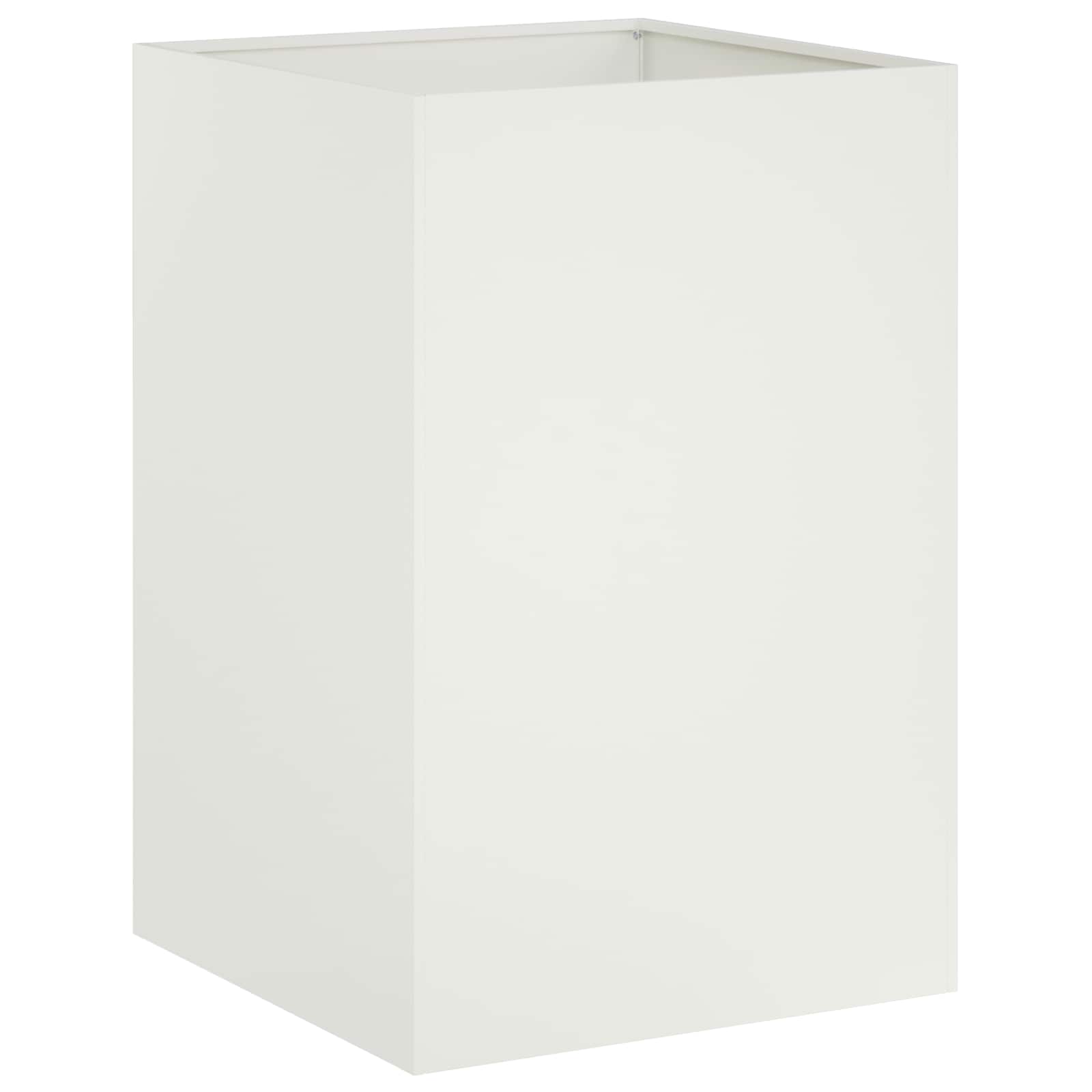 Sodo vazonas Balta 40 x 40 x 75 cm Šaltai valcuotas plienas Sodo vazonas Balta 40 x 40 x 75 cm Šaltai valcuotas plienas - Image 3