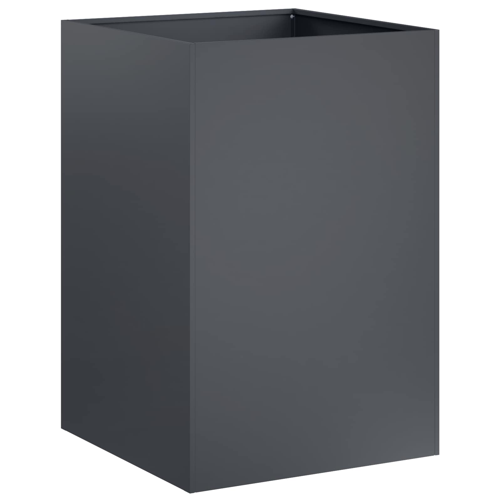 Sodo vazonas Antracito 40 x 40 x 75 cm Šaltai valcuotas plienas Sodo vazonas Antracito 40 x 40 x 75 cm Šaltai valcuotas plienas - Image 3