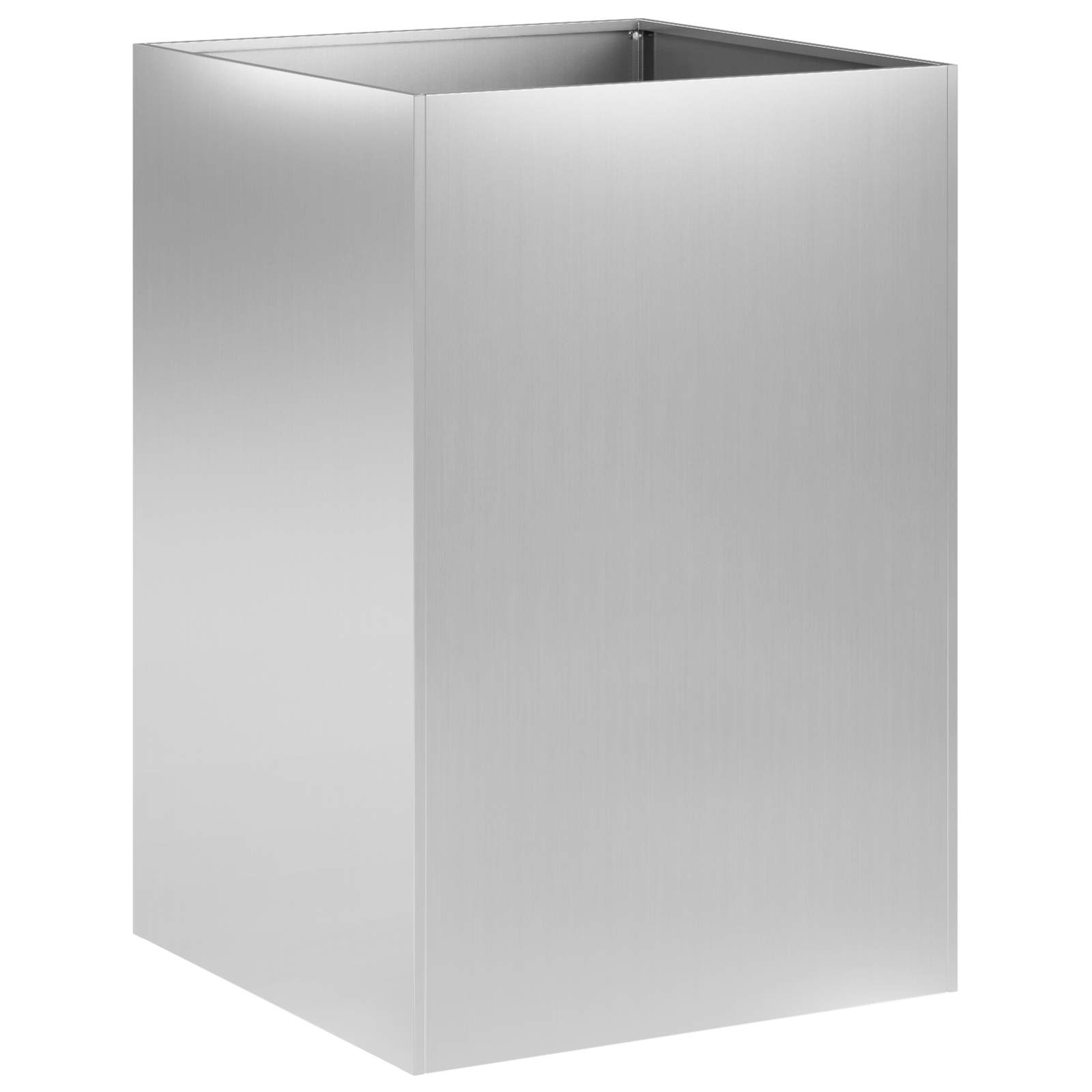 Sodo vazonas Sidabrinė 40 x 40 x 75 cm Galvanizuotas plienas Sodo vazonas Sidabrinė 40 x 40 x 75 cm Galvanizuotas plienas - Image 3