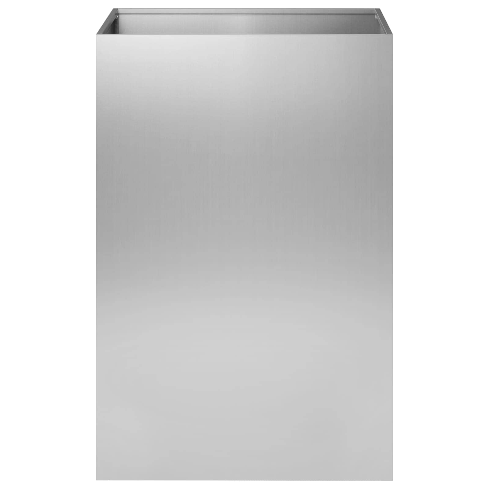 Sodo vazonas Sidabrinė 40 x 40 x 75 cm Galvanizuotas plienas Sodo vazonas Sidabrinė 40 x 40 x 75 cm Galvanizuotas plienas - Image 4
