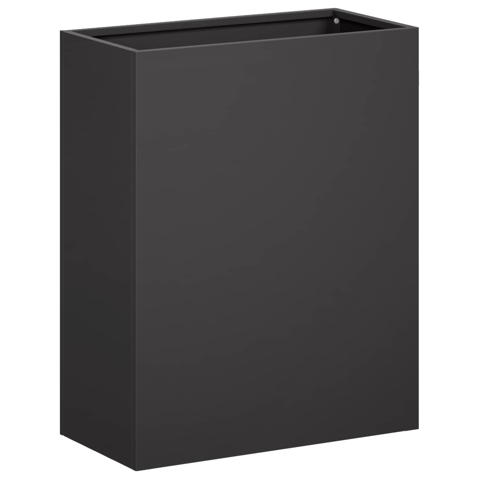 Sodo vazonas Juoda 40 x 20 x 50 cm Šaltai valcuotas plienas Sodo vazonas Juoda 40 x 20 x 50 cm Šaltai valcuotas plienas - Image 3