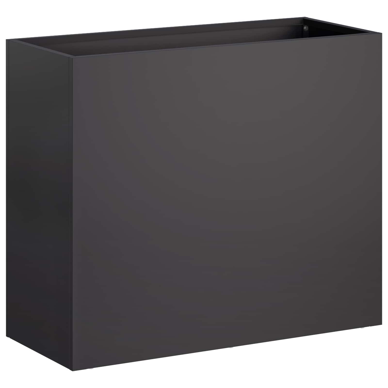 Sodo vazonas Juoda 50 x 20 x 40 cm Šaltai valcuotas plienas Sodo vazonas Juoda 50 x 20 x 40 cm Šaltai valcuotas plienas - Image 3