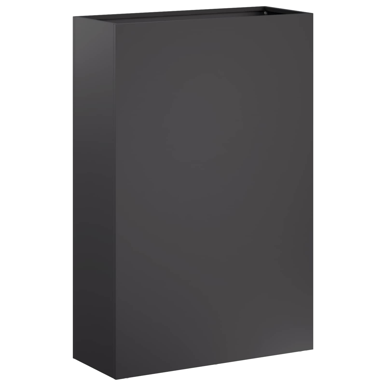 Sodo vazonas Juoda 50 x 20 x 75 cm Šaltai valcuotas plienas Sodo vazonas Juoda 50 x 20 x 75 cm Šaltai valcuotas plienas - Image 3