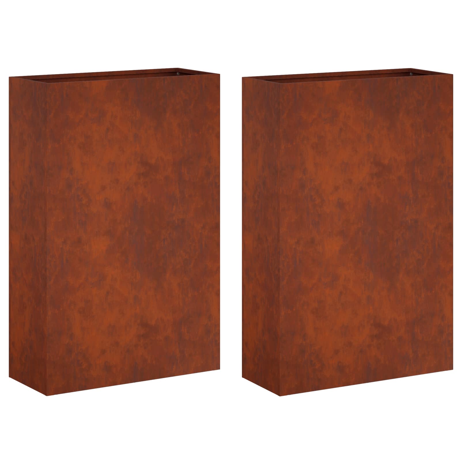 Sodo vazonas 2 vnt. Rūdijanti 50 x 20 x 75 cm Sodo vazonas 2 vnt. Rūdijanti 50 x 20 x 75 cm - Image 3