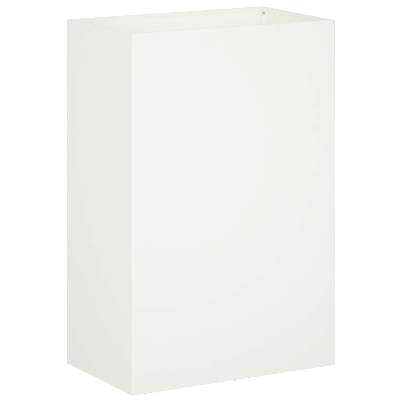 Sodo vazonas Balta 40 x 30 x 75 cm Šaltai valcuotas plienas Sodo vazonas Balta 40 x 30 x 75 cm Šaltai valcuotas plienas - Image 3