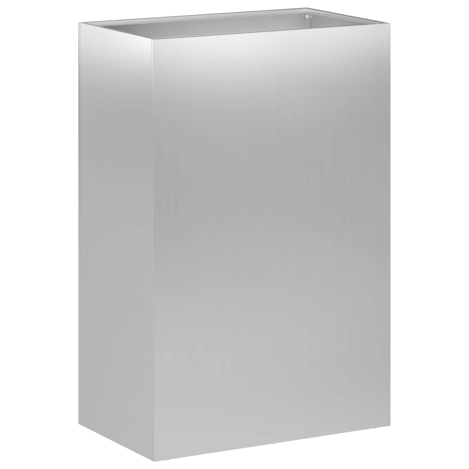Sodo vazonas Sidabrinė 40 x 30 x 75 cm Galvanizuotas plienas Sodo vazonas Sidabrinė 40 x 30 x 75 cm Galvanizuotas plienas - Image 3