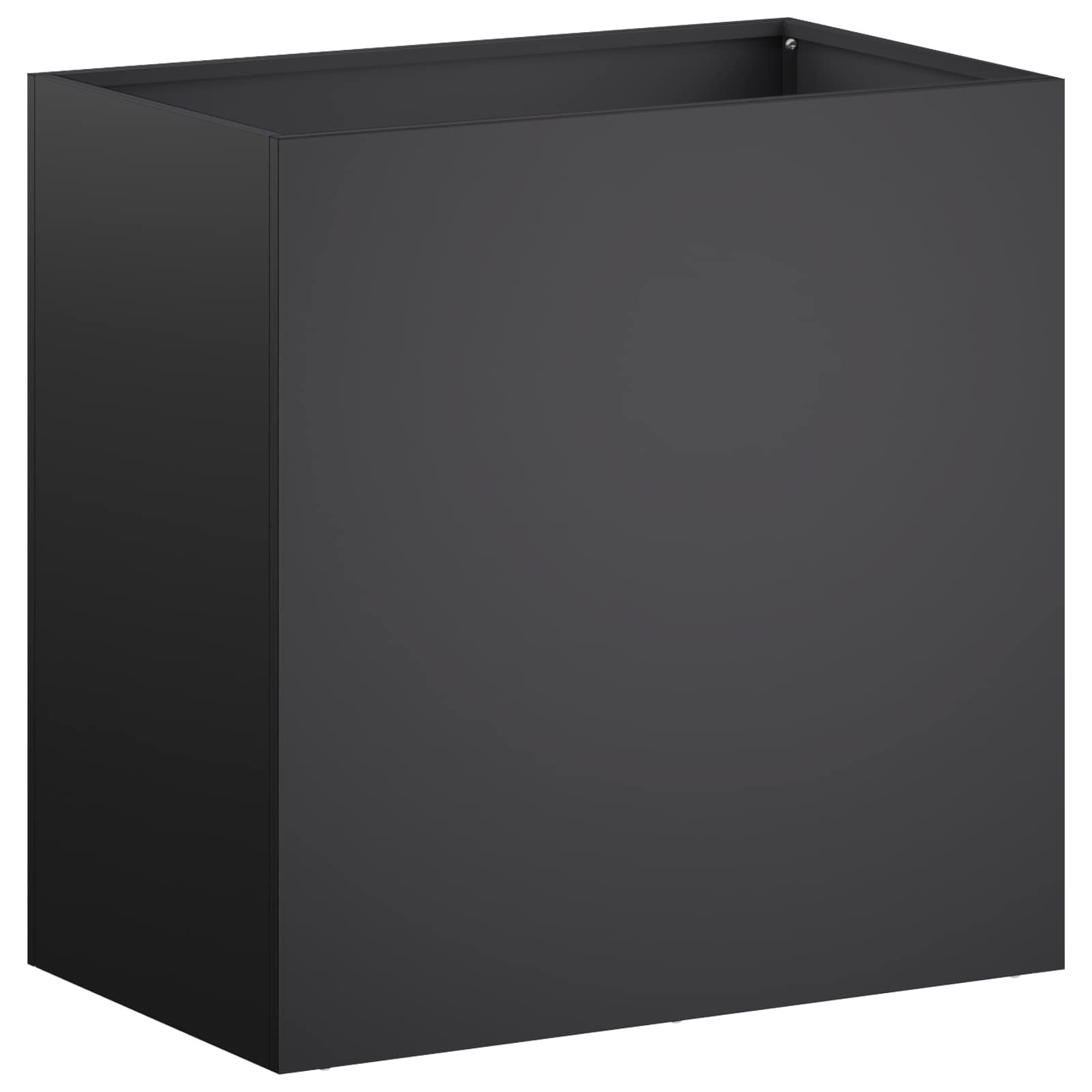 Sodo vazonas Juoda 50 x 30 x 50 cm Šaltai valcuotas plienas Sodo vazonas Juoda 50 x 30 x 50 cm Šaltai valcuotas plienas - Image 3