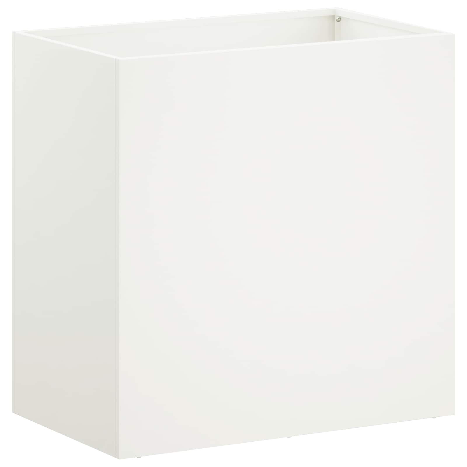 Sodo vazonas Balta 50 x 30 x 50 cm Šaltai valcuotas plienas Sodo vazonas Balta 50 x 30 x 50 cm Šaltai valcuotas plienas - Image 3