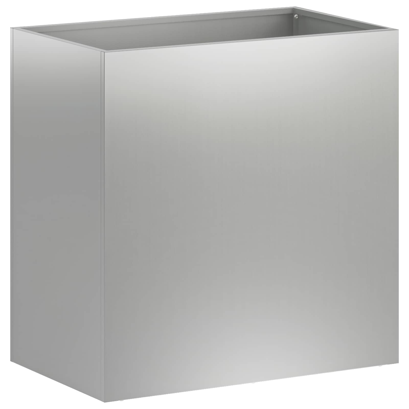 Sodo vazonas Sidabrinė 50 x 30 x 50 cm Galvanizuotas plienas Sodo vazonas Sidabrinė 50 x 30 x 50 cm Galvanizuotas plienas - Image 3