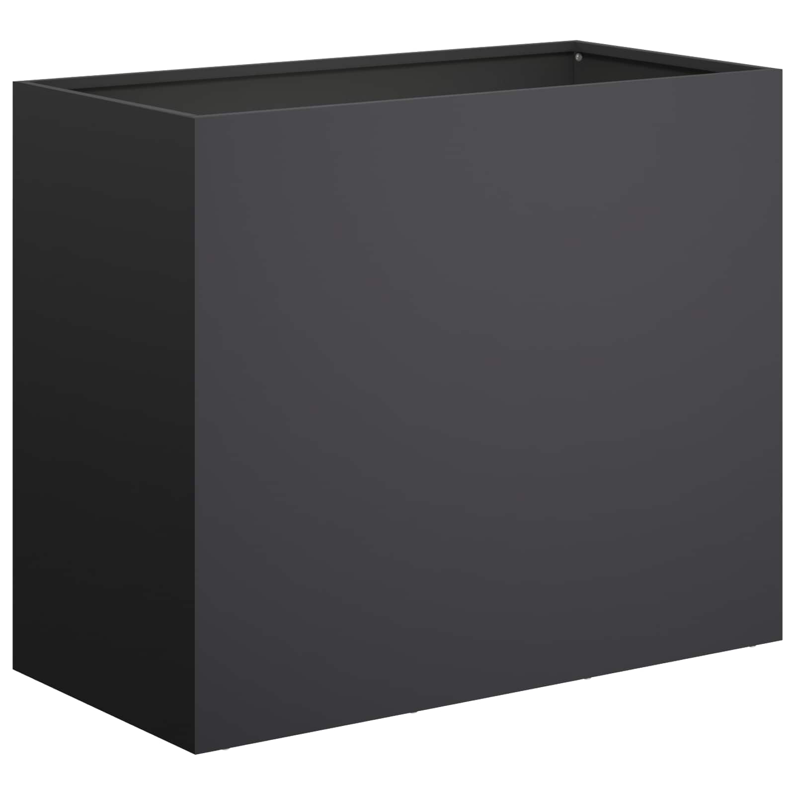 Sodo vazonas Juoda 60 x 30 x 50 cm Šaltai valcuotas plienas Sodo vazonas Juoda 60 x 30 x 50 cm Šaltai valcuotas plienas - Image 3