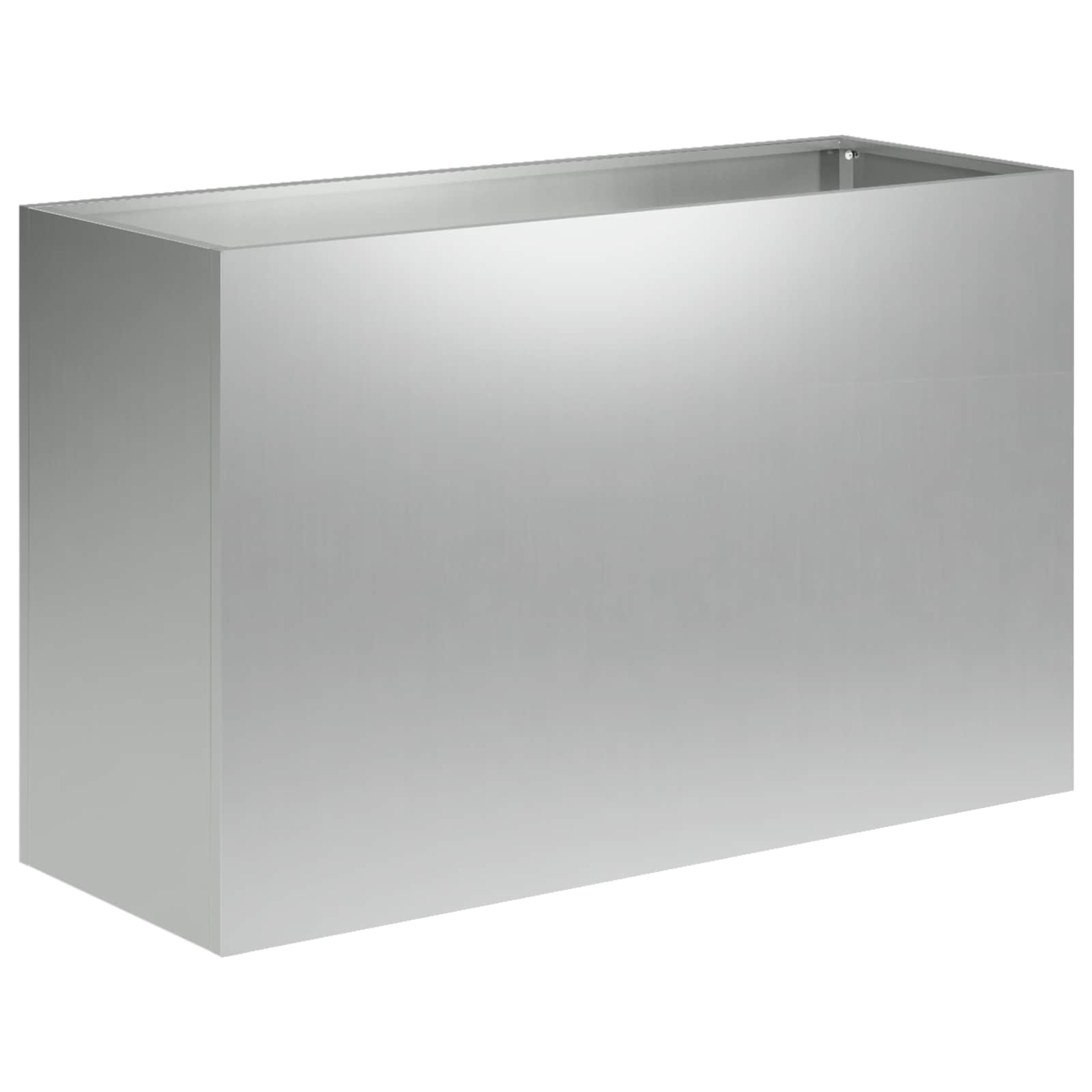 Sodo vazonas Sidabrinė 80 x 30 x 40 cm Galvanizuotas plienas Sodo vazonas Sidabrinė 80 x 30 x 40 cm Galvanizuotas plienas - Image 3