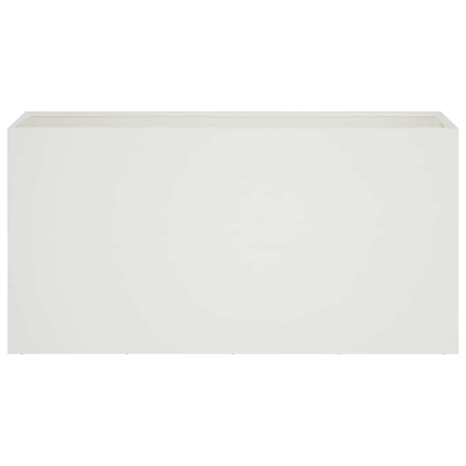 Sodo vazonas 2 vnt. Balta 100 x 30 x 40 cm Sodo vazonas 2 vnt. Balta 100 x 30 x 40 cm - Image 5