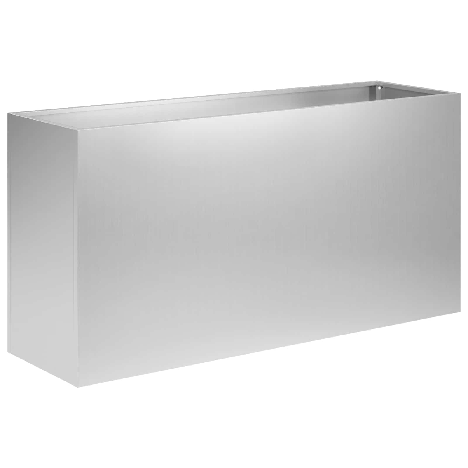 Sodo vazonas Sidabrinė 100 x 30 x 40 cm Galvanizuotas plienas Sodo vazonas Sidabrinė 100 x 30 x 40 cm Galvanizuotas plienas - Image 3