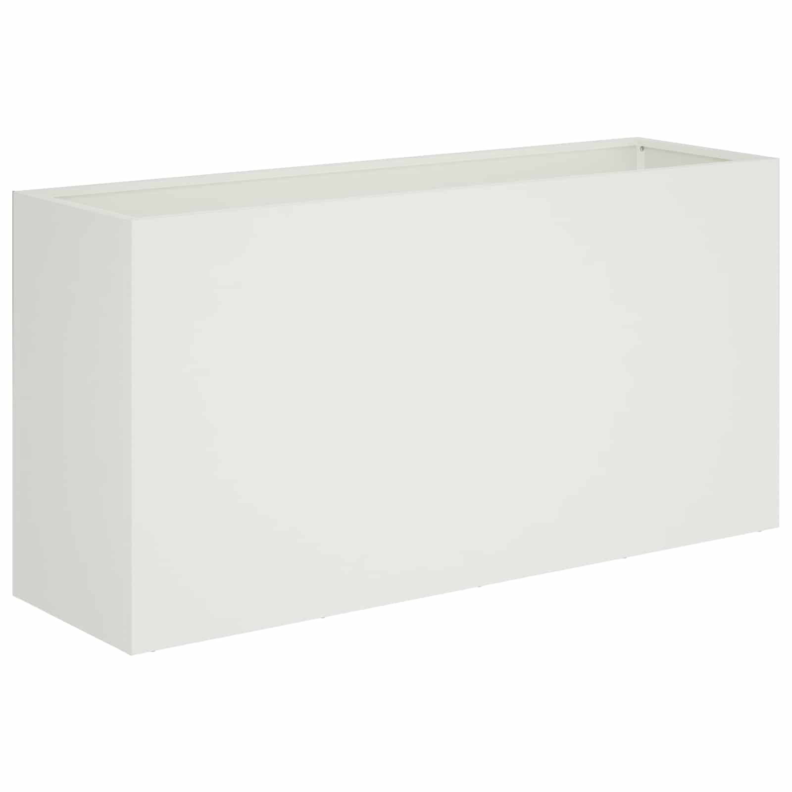 Sodo vazonas 2 vnt. Balta 100 x 30 x 50 cm Sodo vazonas 2 vnt. Balta 100 x 30 x 50 cm - Image 4
