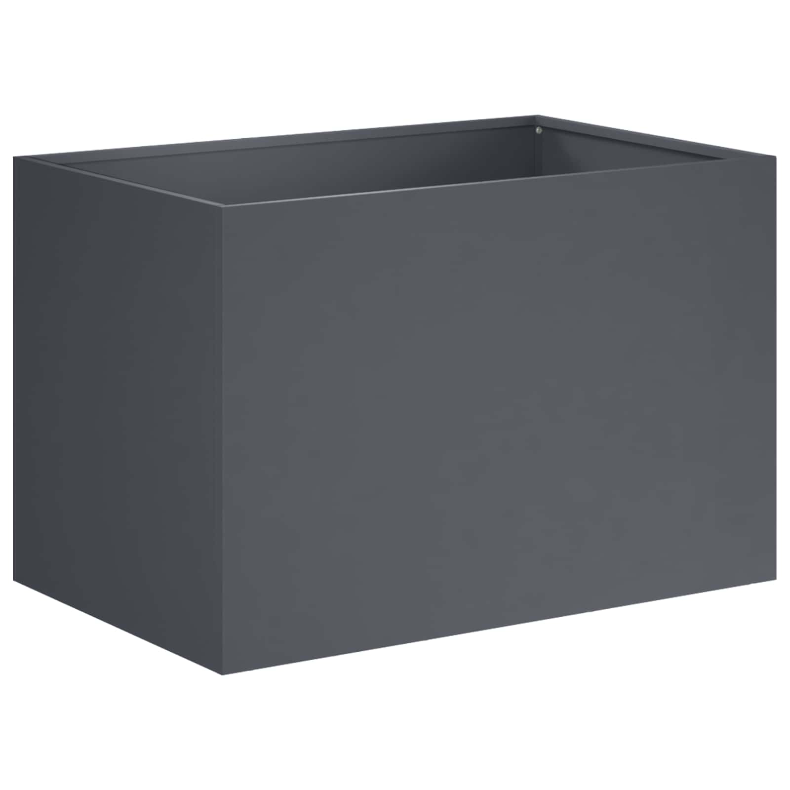 Sodo vazonas Antracito 50 x 40 x 40 cm Šaltai valcuotas plienas Sodo vazonas Antracito 50 x 40 x 40 cm Šaltai valcuotas plienas - Image 3