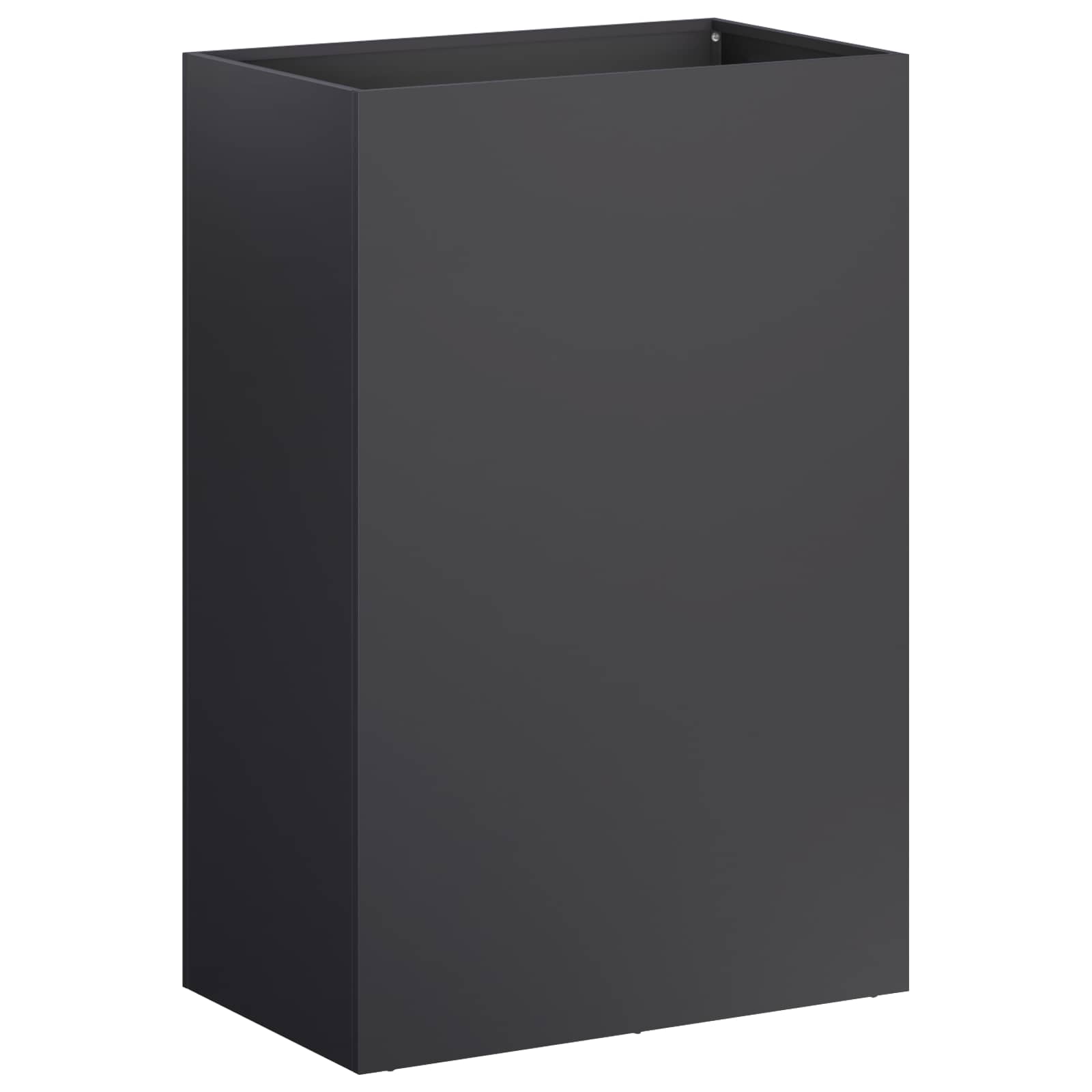 Sodo vazonas Juoda 50 x 40 x 75 cm Šaltai valcuotas plienas Sodo vazonas Juoda 50 x 40 x 75 cm Šaltai valcuotas plienas - Image 3