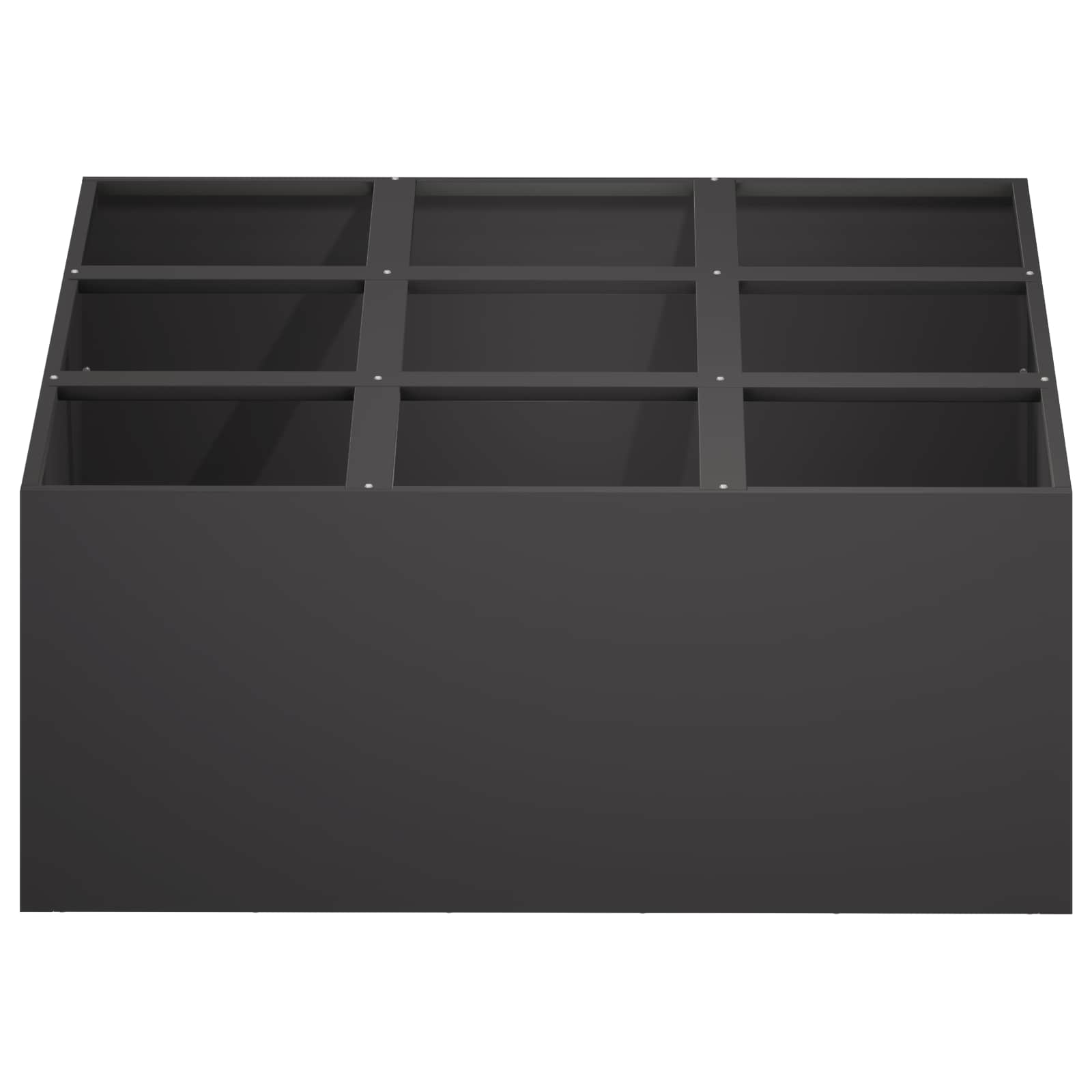 Sodo vazonas Juoda 100 x 100 x 20 cm Šaltai valcuotas plienas Sodo vazonas Juoda 100 x 100 x 20 cm Šaltai valcuotas plienas - Image 4