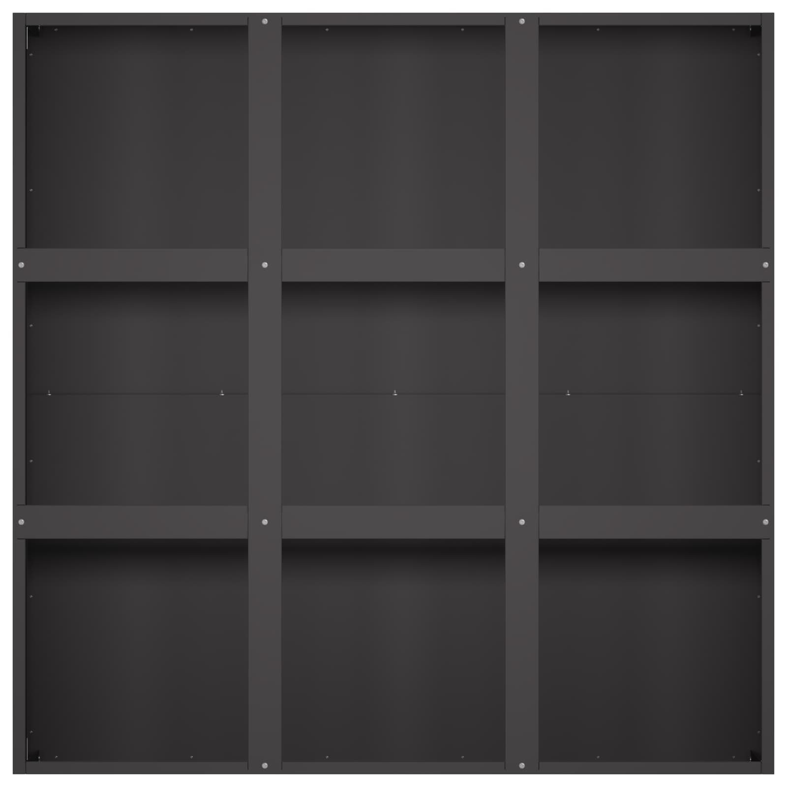 Sodo vazonas Juoda 100 x 100 x 30 cm Šaltai valcuotas plienas Sodo vazonas Juoda 100 x 100 x 30 cm Šaltai valcuotas plienas - Image 5