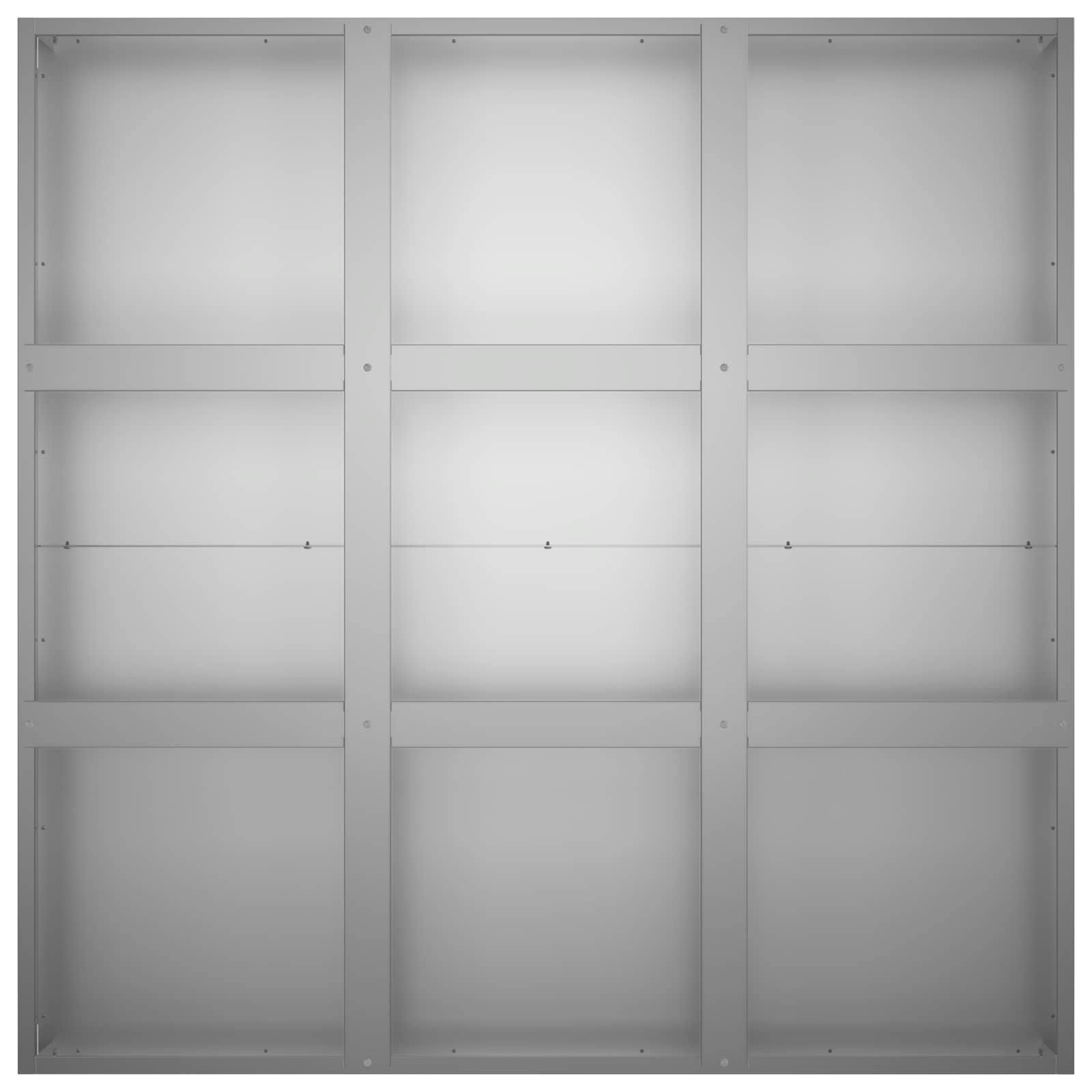 Sodo vazonas Sidabrinė 100 x 100 x 30 cm Galvanizuotas plienas Sodo vazonas Sidabrinė 100 x 100 x 30 cm Galvanizuotas plienas - Image 5