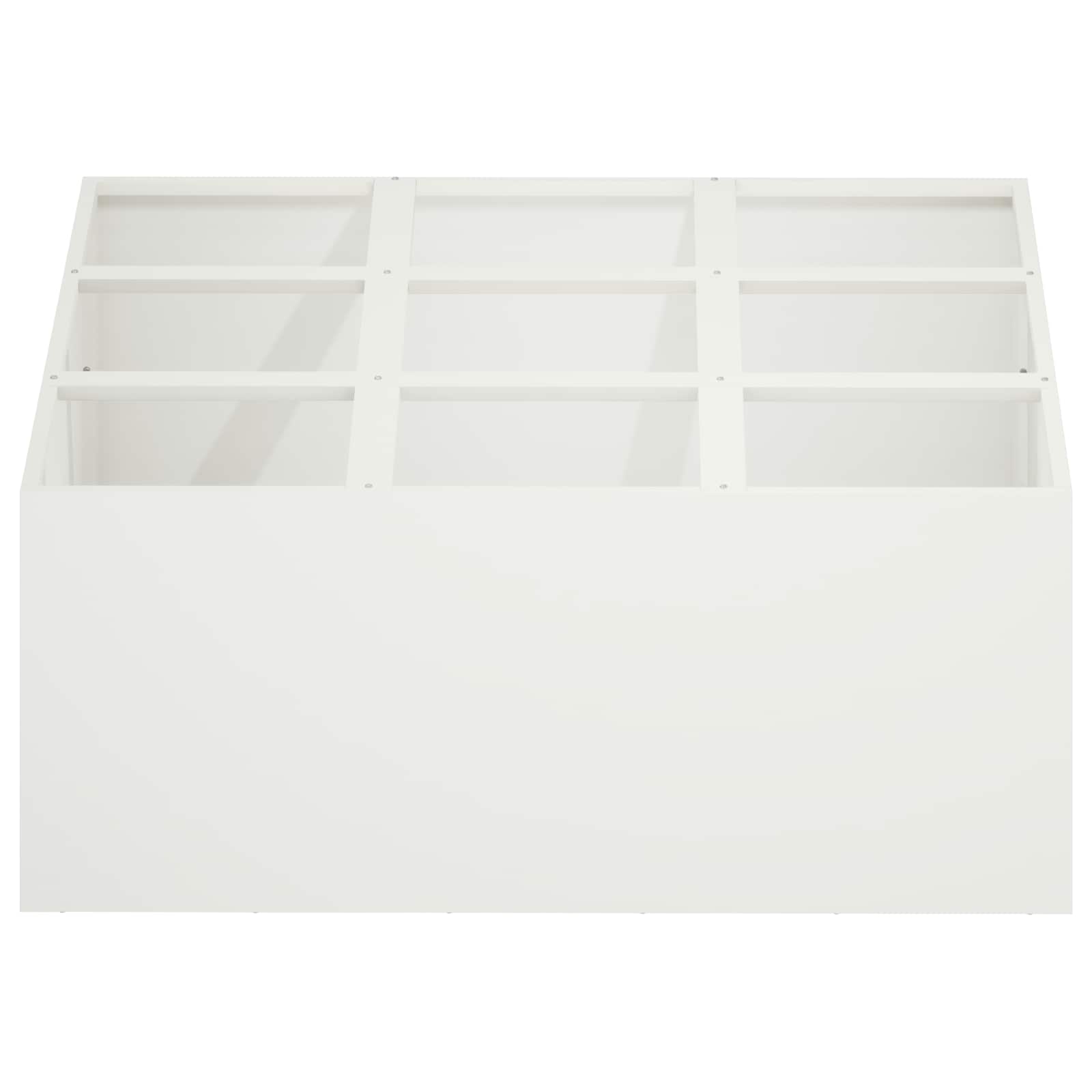 Sodo vazonas Balta 100 x 100 x 50 cm Šaltai valcuotas plienas Sodo vazonas Balta 100 x 100 x 50 cm Šaltai valcuotas plienas - Image 4