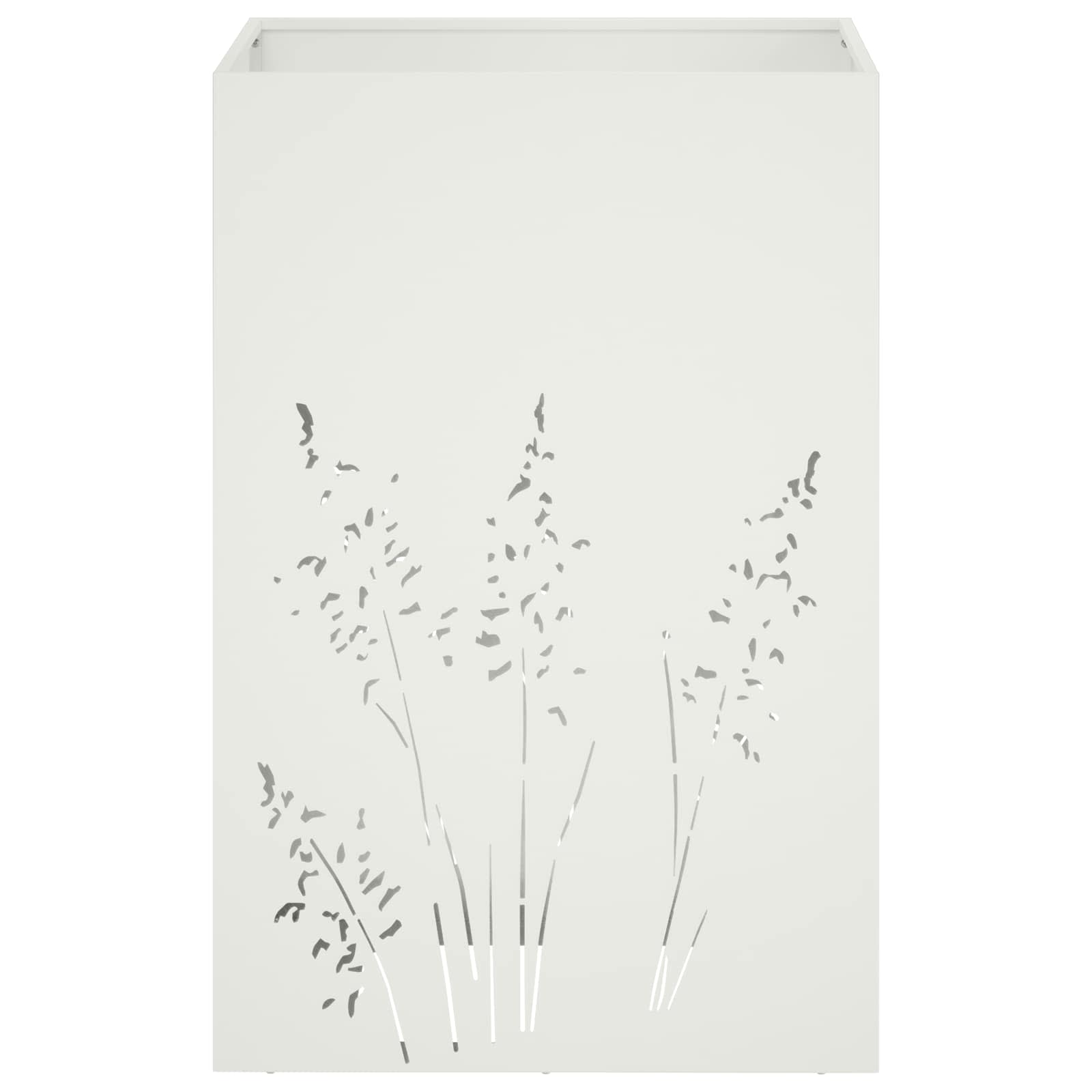 Sodo vazonas Balta 50 x 50 x 75 cm Šaltai valcuotas plienas Sodo vazonas Balta 50 x 50 x 75 cm Šaltai valcuotas plienas - Image 5