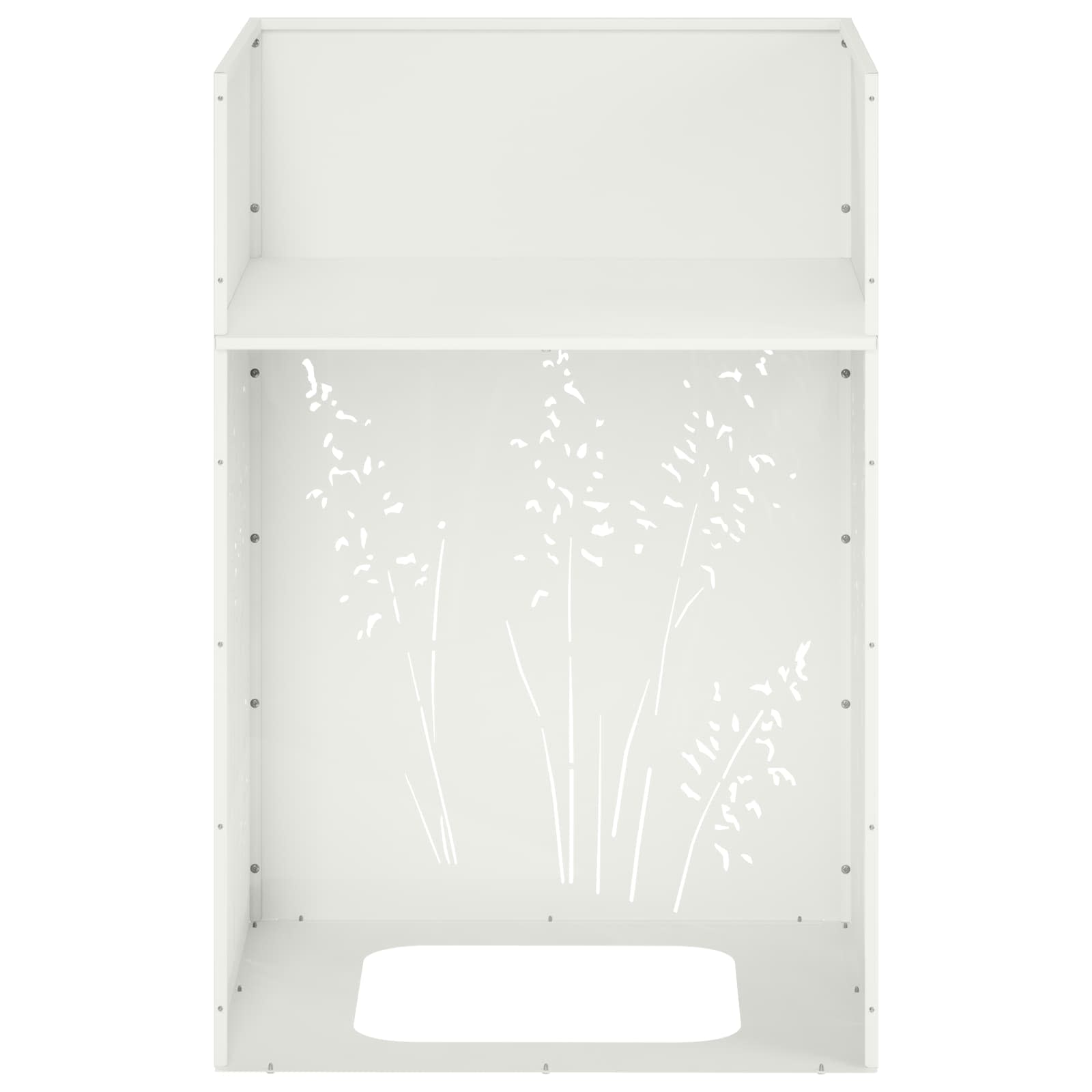 Sodo vazonas Balta 50 x 50 x 75 cm Šaltai valcuotas plienas Sodo vazonas Balta 50 x 50 x 75 cm Šaltai valcuotas plienas - Image 9