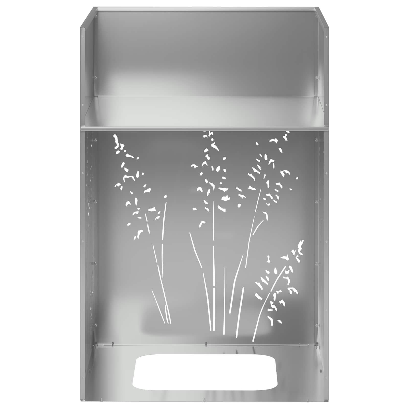 Sodo vazonas Sidabrinė 50 x 50 x 75 cm Galvanizuotas plienas Sodo vazonas Sidabrinė 50 x 50 x 75 cm Galvanizuotas plienas - Image 9
