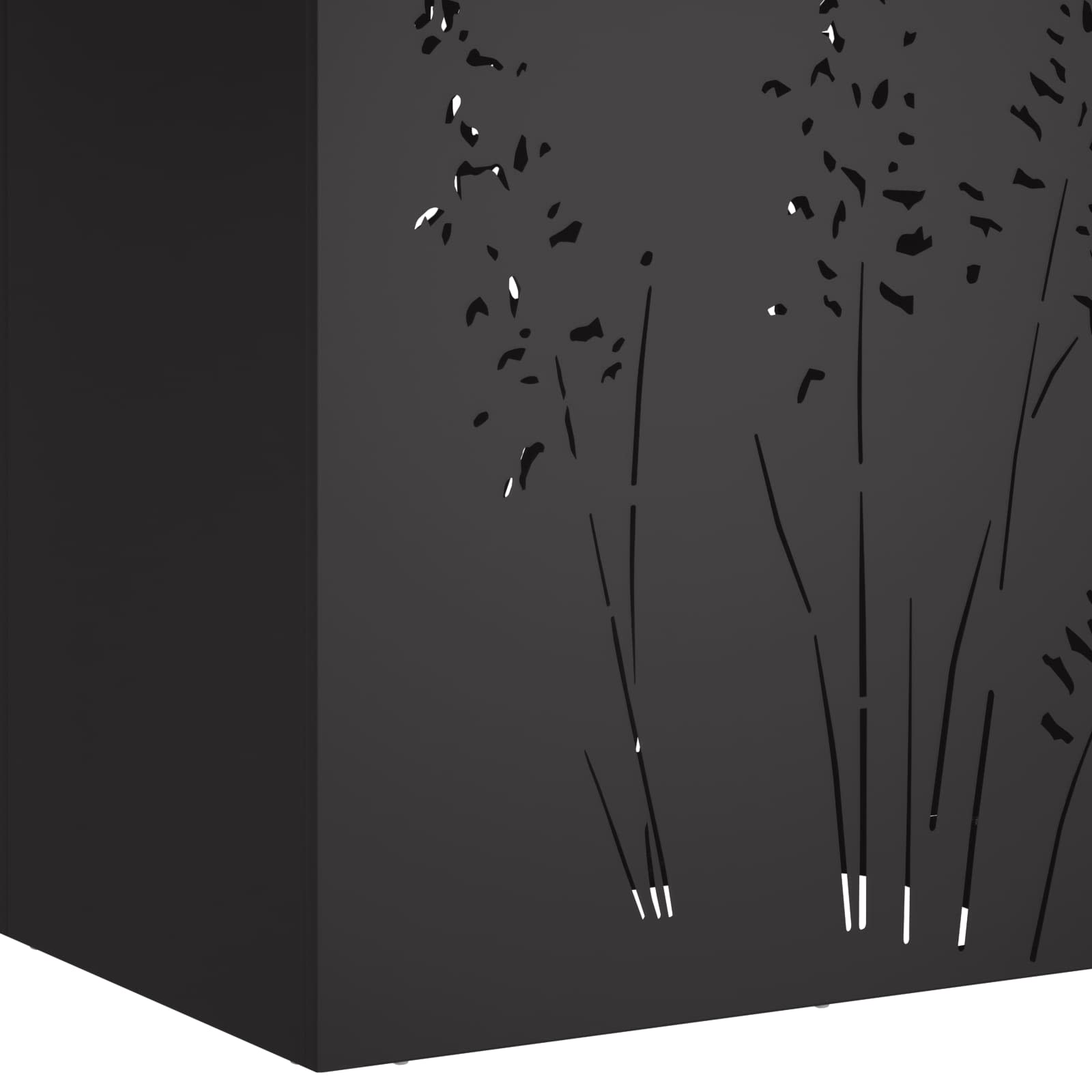 Sodo vazonas Juoda 50 x 30 x 75 cm Šaltai valcuotas plienas Sodo vazonas Juoda 50 x 30 x 75 cm Šaltai valcuotas plienas - Image 8