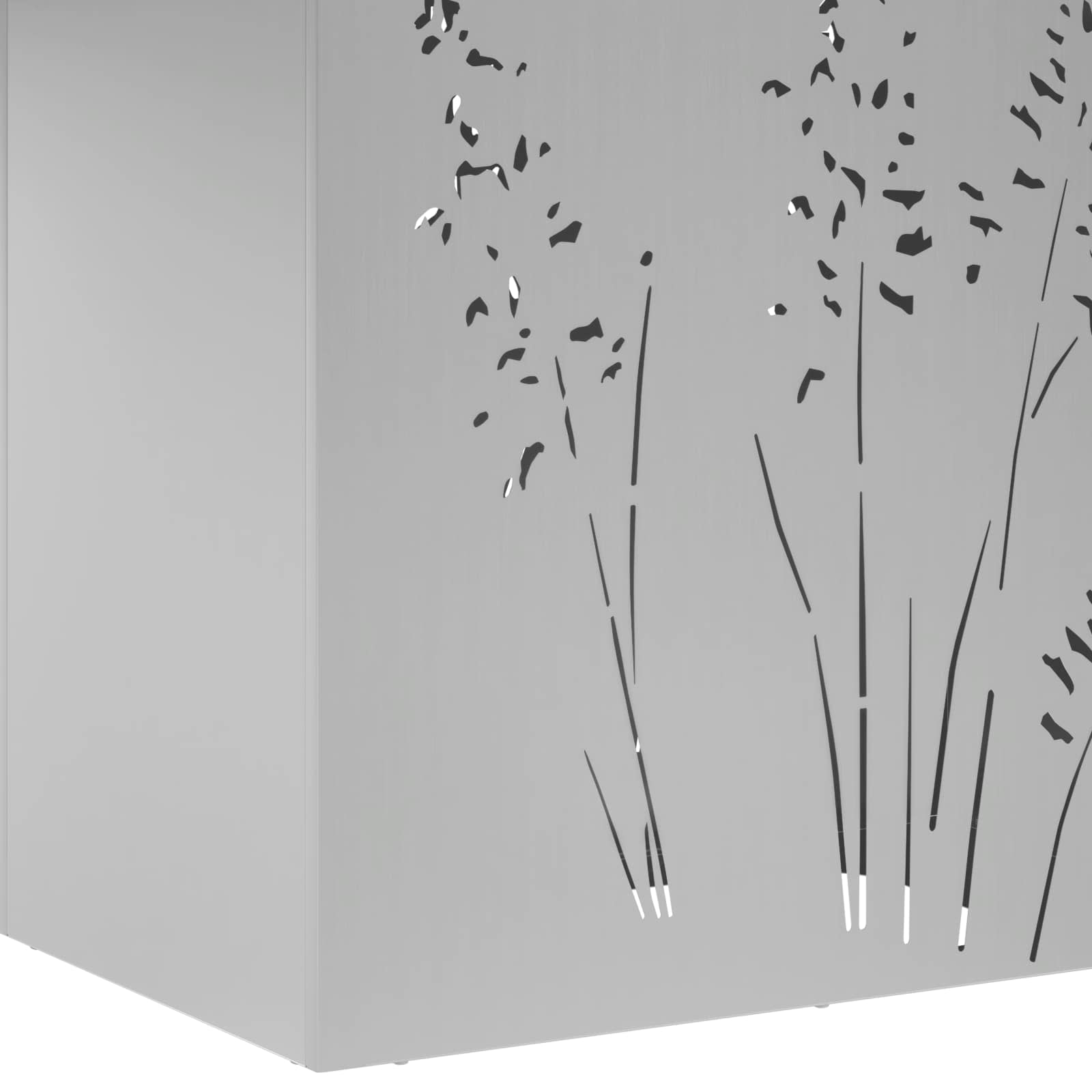 Sodo vazonas Sidabrinė 50 x 30 x 75 cm Galvanizuotas plienas Sodo vazonas Sidabrinė 50 x 30 x 75 cm Galvanizuotas plienas - Image 8