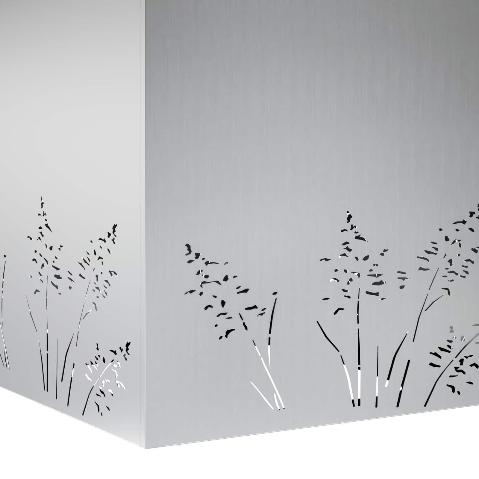 Sodo vazonas Sidabrinė 50 x 50 x 49 cm Galvanizuotas plienas Sodo vazonas Sidabrinė 50 x 50 x 49 cm Galvanizuotas plienas - Image 8