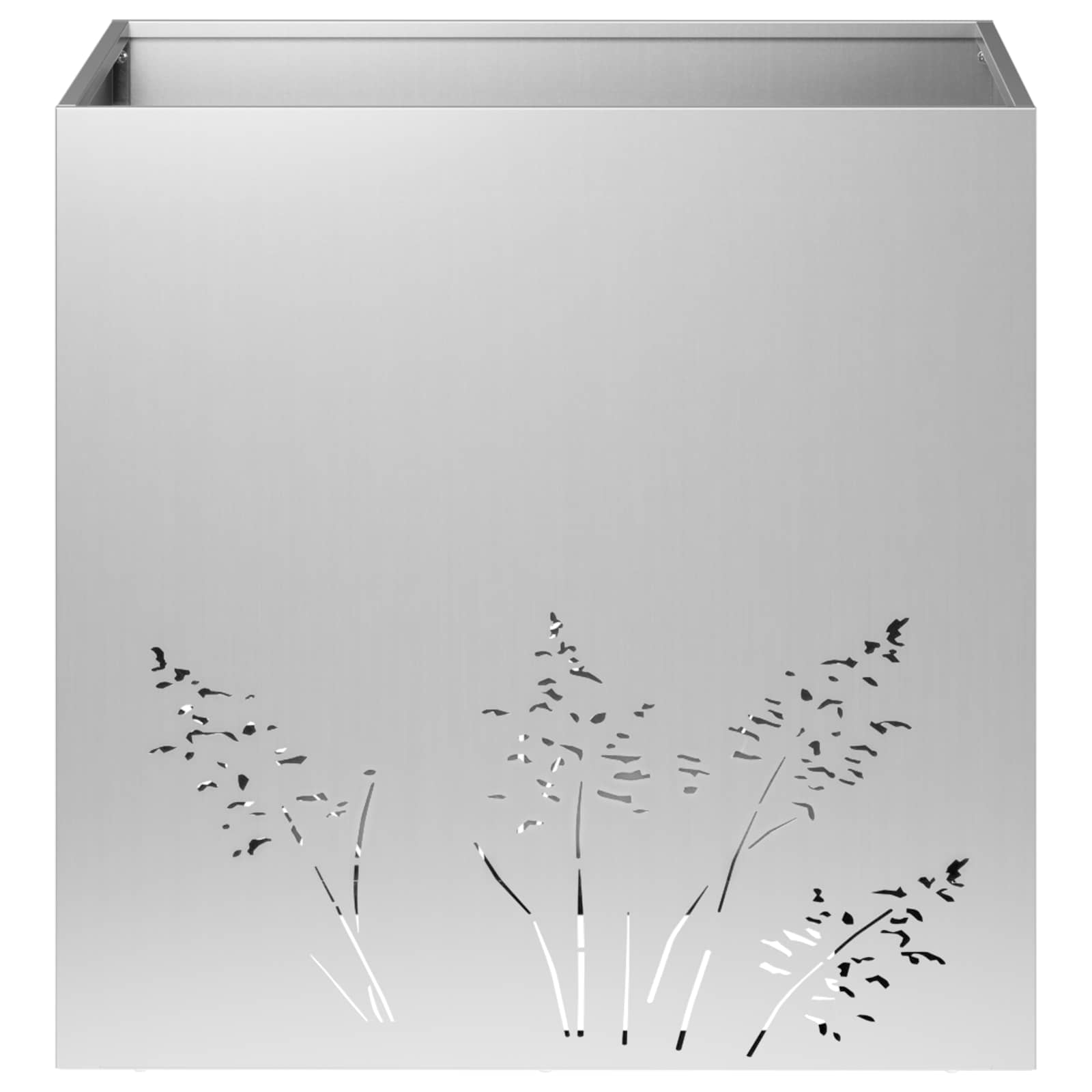 Sodo vazonas Sidabrinė 50 x 50 x 49 cm Galvanizuotas plienas Sodo vazonas Sidabrinė 50 x 50 x 49 cm Galvanizuotas plienas - Image 5