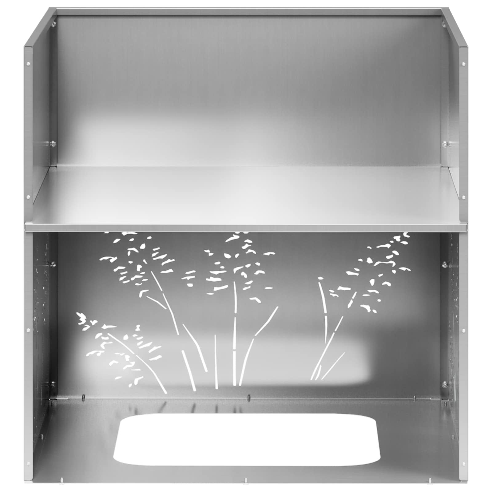 Sodo vazonas Sidabrinė 50 x 50 x 49 cm Galvanizuotas plienas Sodo vazonas Sidabrinė 50 x 50 x 49 cm Galvanizuotas plienas - Image 9