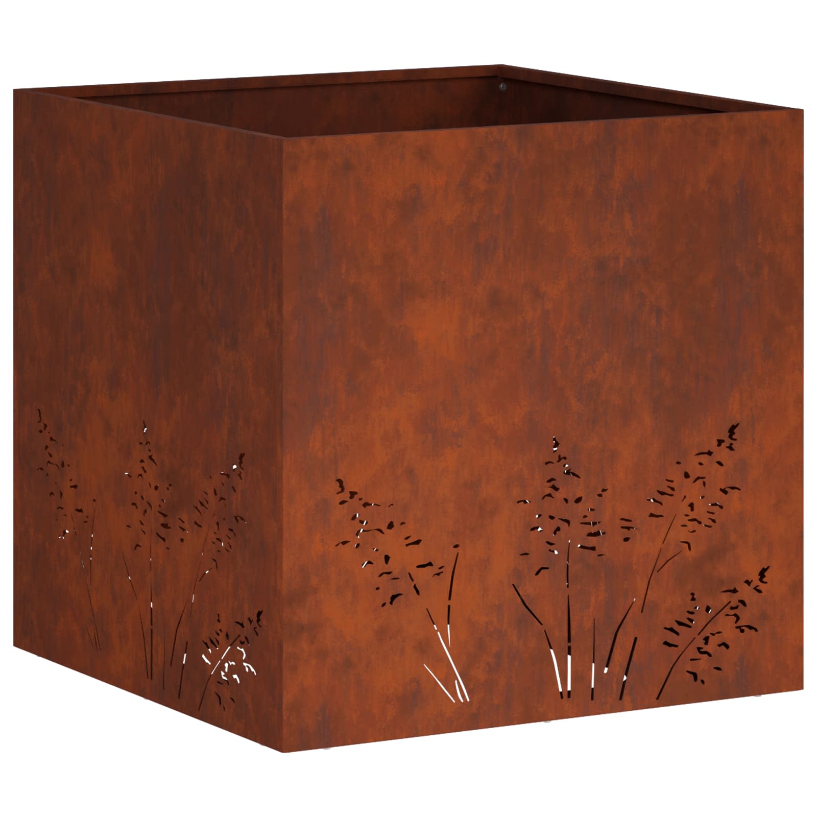 Sodo vazonas 2 vnt. Rūdijanti 50 x 50 x 49 cm Sodo vazonas 2 vnt. Rūdijanti 50 x 50 x 49 cm - Image 5
