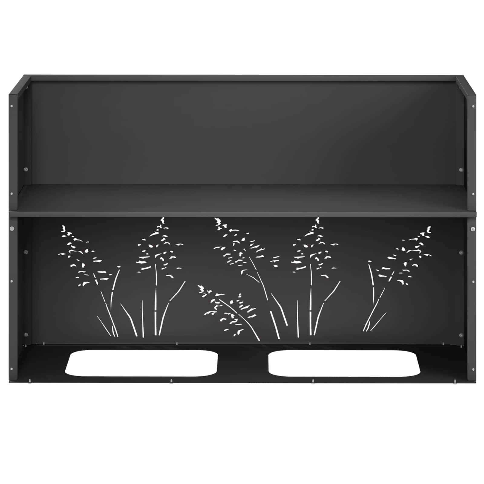 Sodo vazonas Juoda 80 x 20 x 49 cm Šaltai valcuotas plienas Sodo vazonas Juoda 80 x 20 x 49 cm Šaltai valcuotas plienas - Image 9