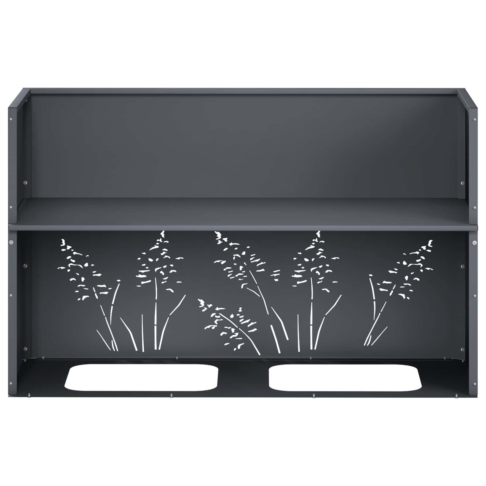 Sodo vazonas Antracito 80 x 20 x 49 cm Šaltai valcuotas plienas Sodo vazonas Antracito 80 x 20 x 49 cm Šaltai valcuotas plienas - Image 9